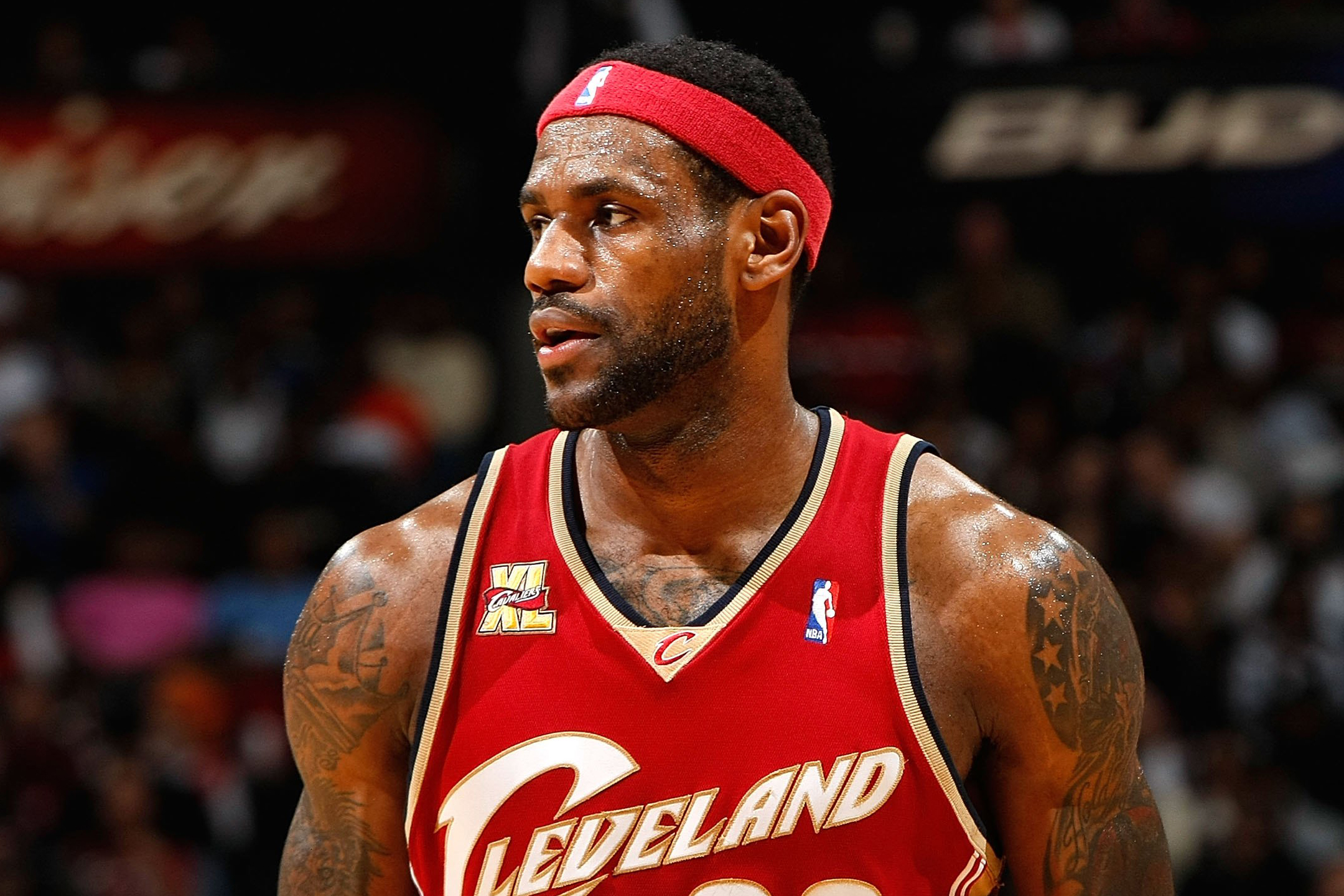 LeBron James of the Cleveland Cavaliers against the Atlanta Hawks at Philips Arena on December 29, 2009 in Atlanta, Georgia. (Kevin C. Cox—Getty Images)