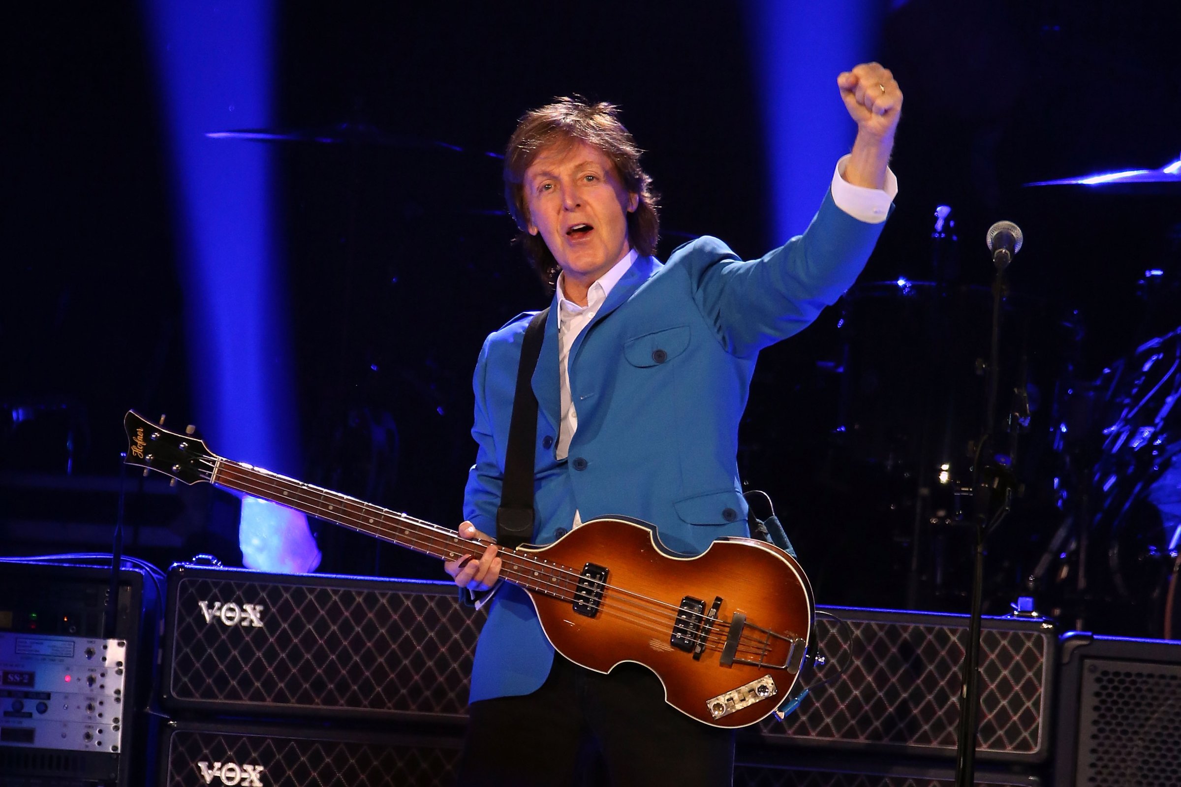 Sir Paul McCartney performs in concert at Times Union Center on July 5, 2014 in Albany, New York.
