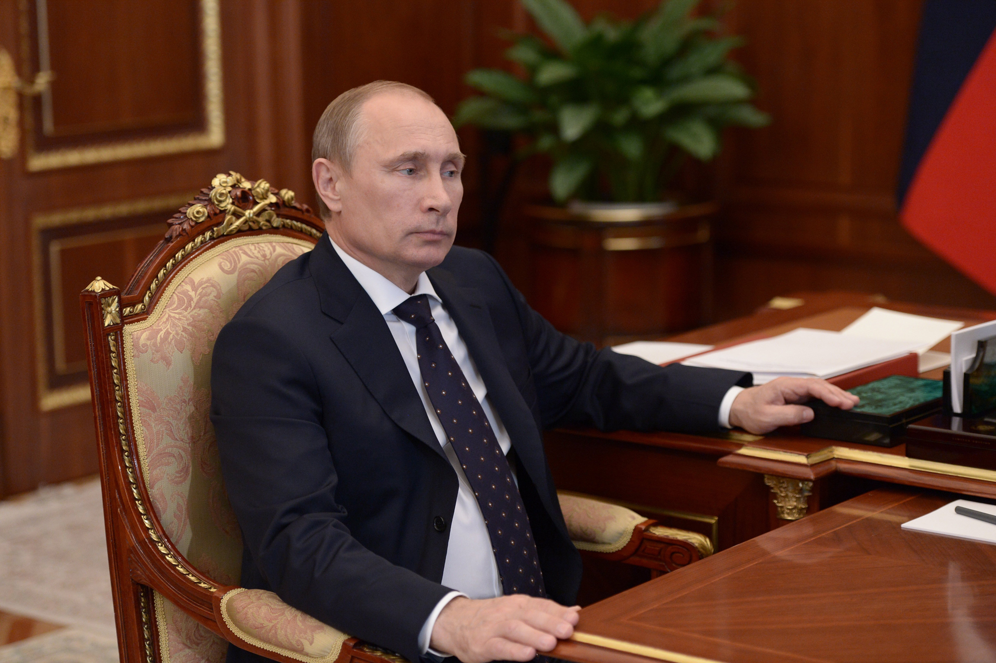 President Vladimir Putin in Kremlin, July 4. (Alexei Nikolsky—Itar-Tasss/ZumaPress)