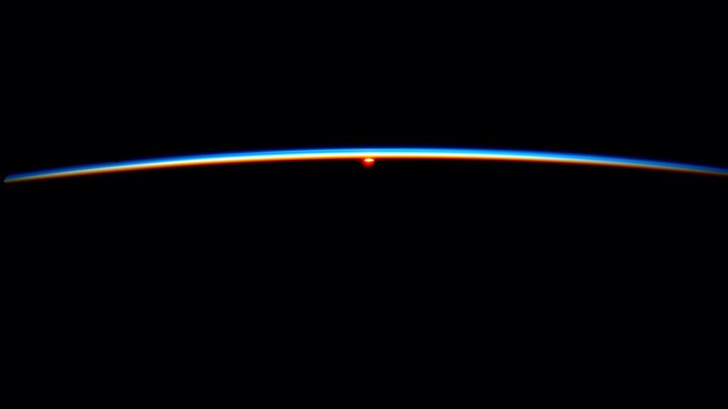 Here is a #TodaySunrise from space for @MLauer.  - Reid Wiseman via Twitter on July 1, 2014.