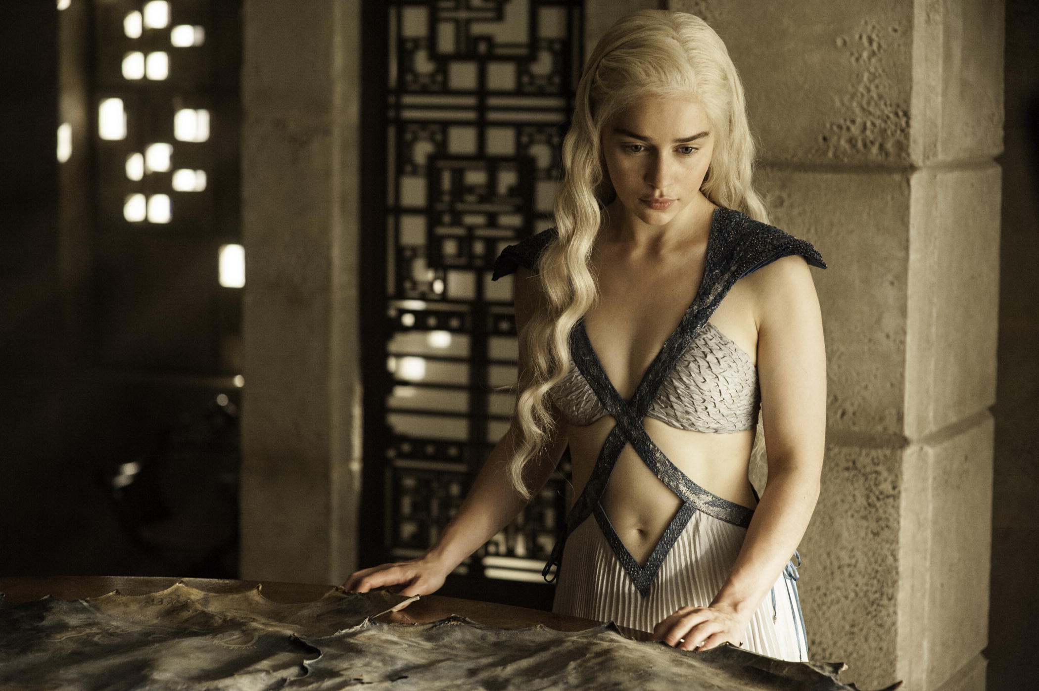 Emilia Clarke plays Daenerys Targaryen in "Game of Thrones."