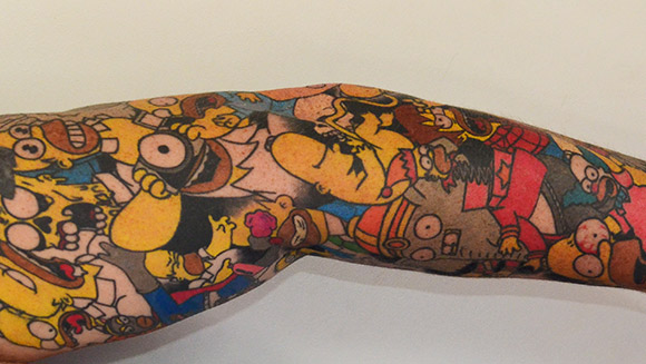 Lee Weir's Homer sleeve (Guinness World Records)