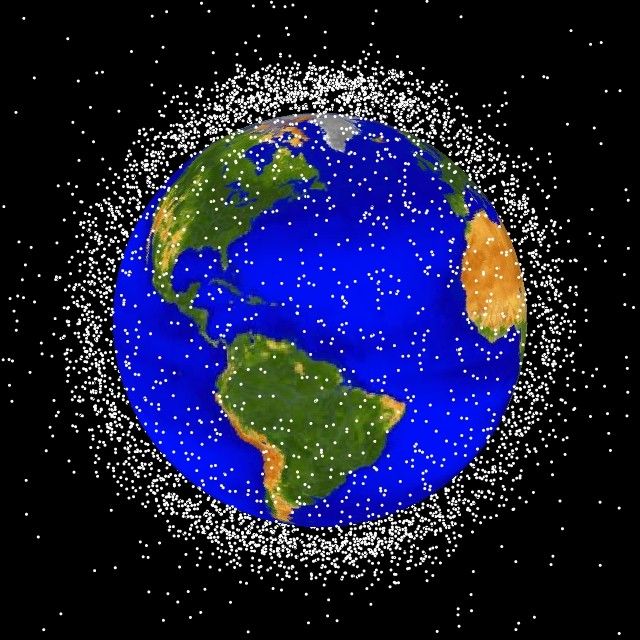 Clean up your room: A NASA rendering of the low Earth orbit debris field (NASA/JSC)