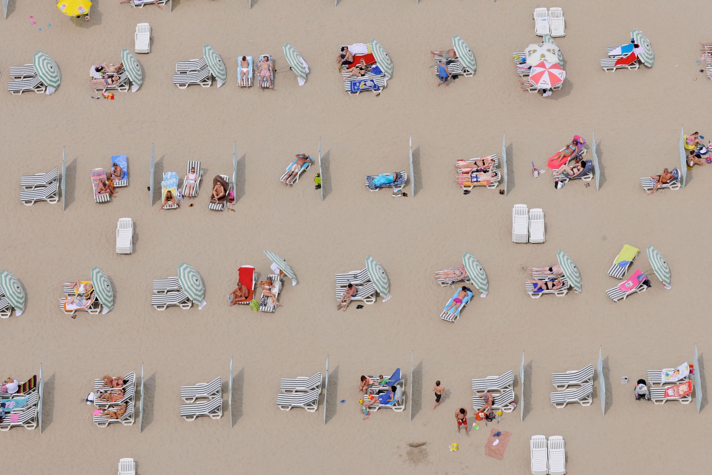 Sunbathers from Above