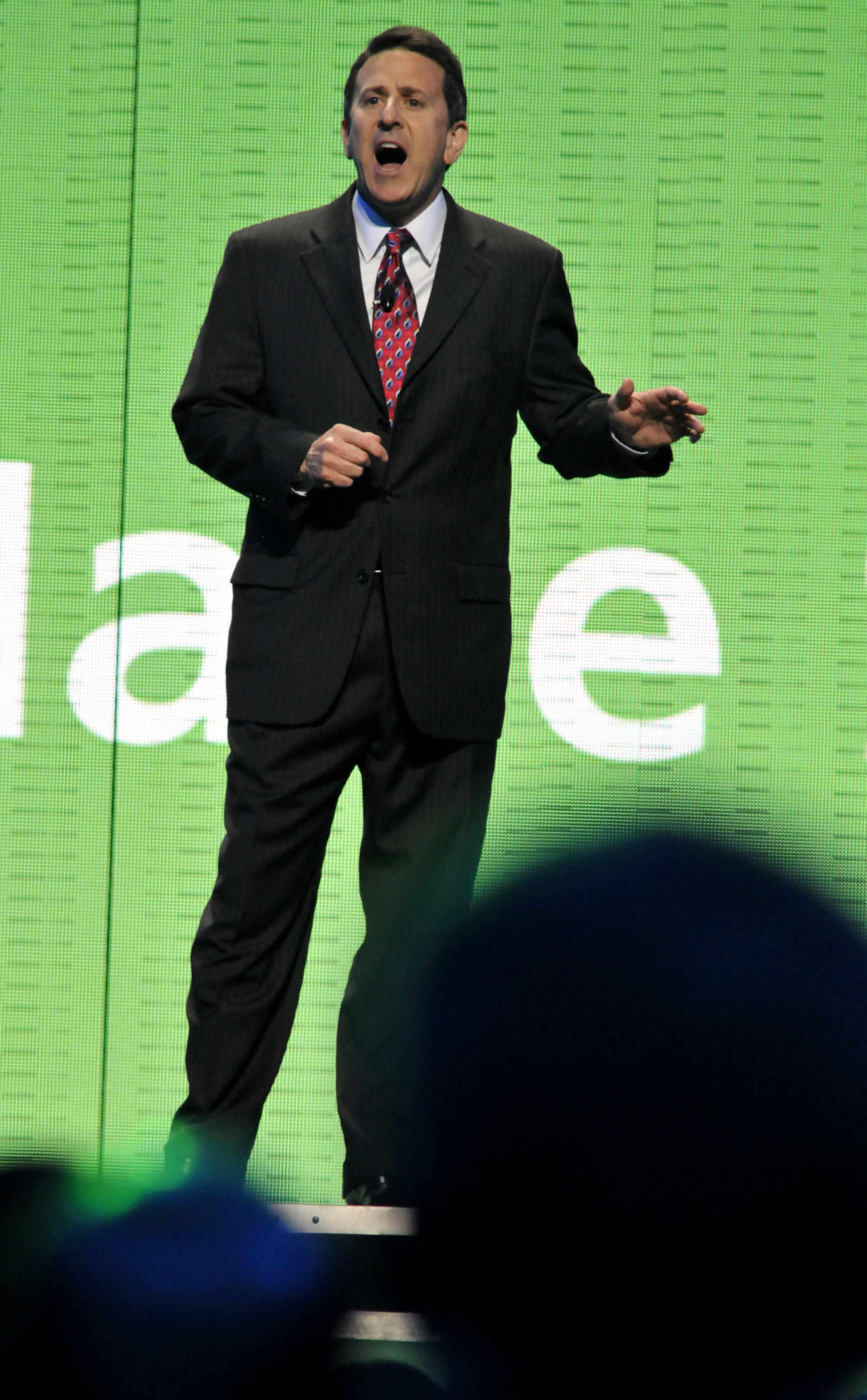 Brian Cornell, then president and CEO of Sam's Club, speaks during the Wal-Mart Stores Inc. shareholders' meeting in Fayetteville, Ark., in this June 4, 2010 file photo. (April L. Brown—AP)