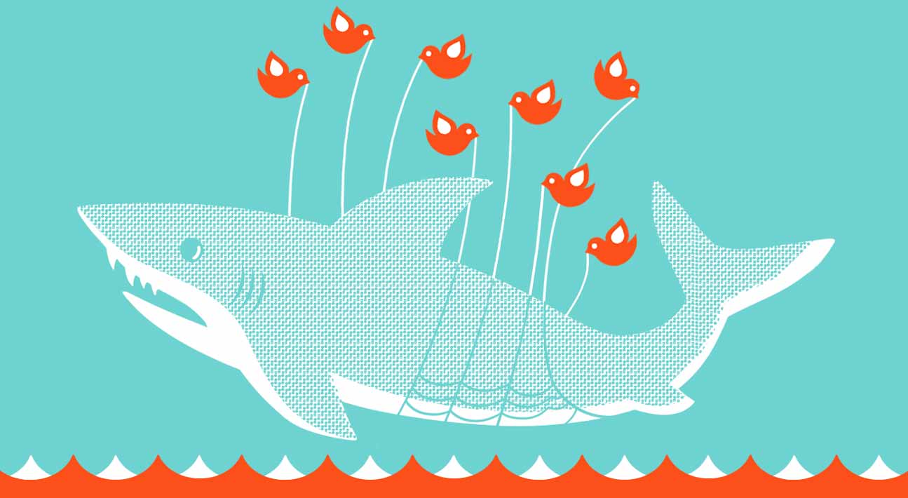 Twitter Sharknado illustration by james walton for time