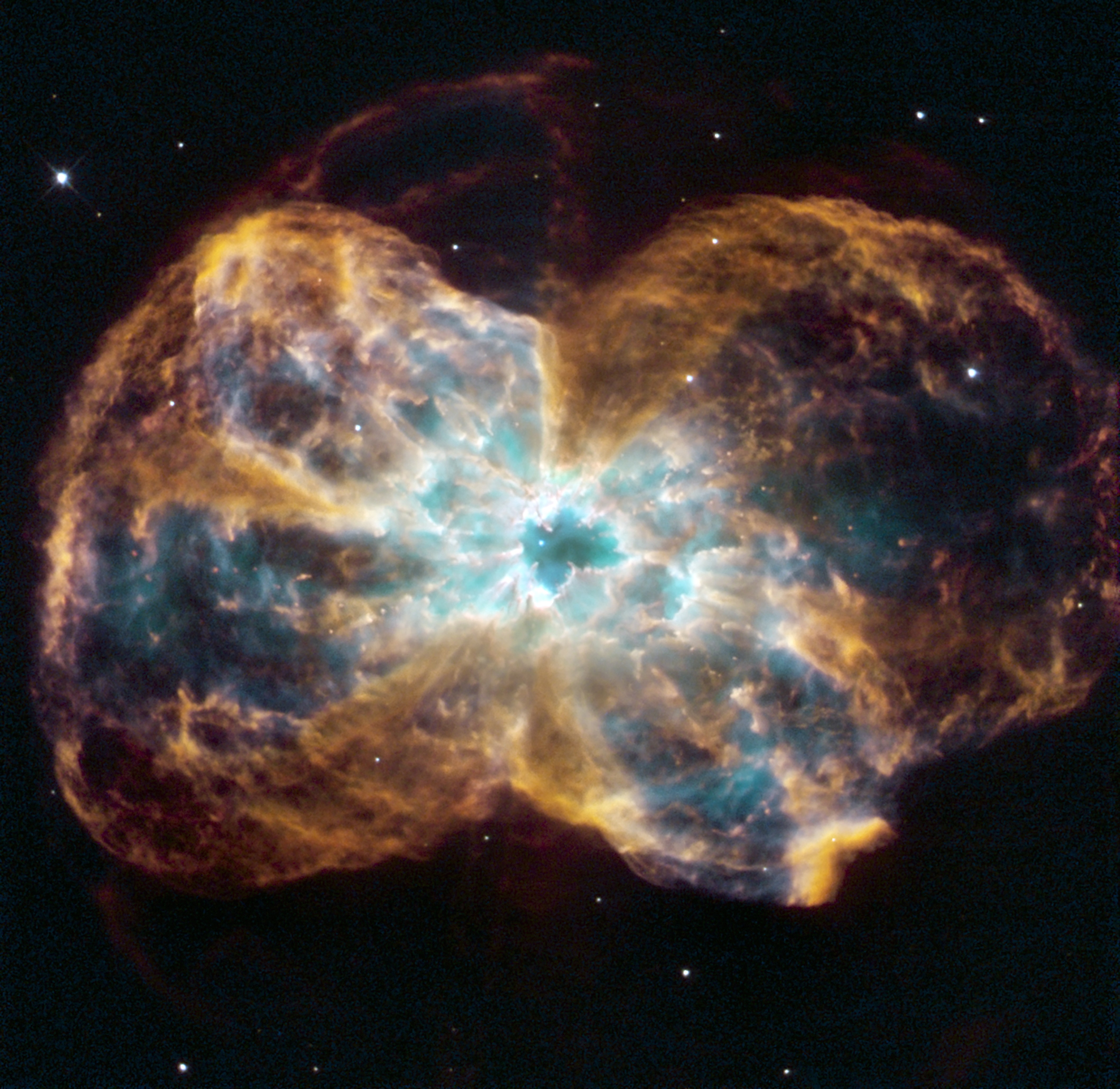 A burned-out star, called a white dwarf.