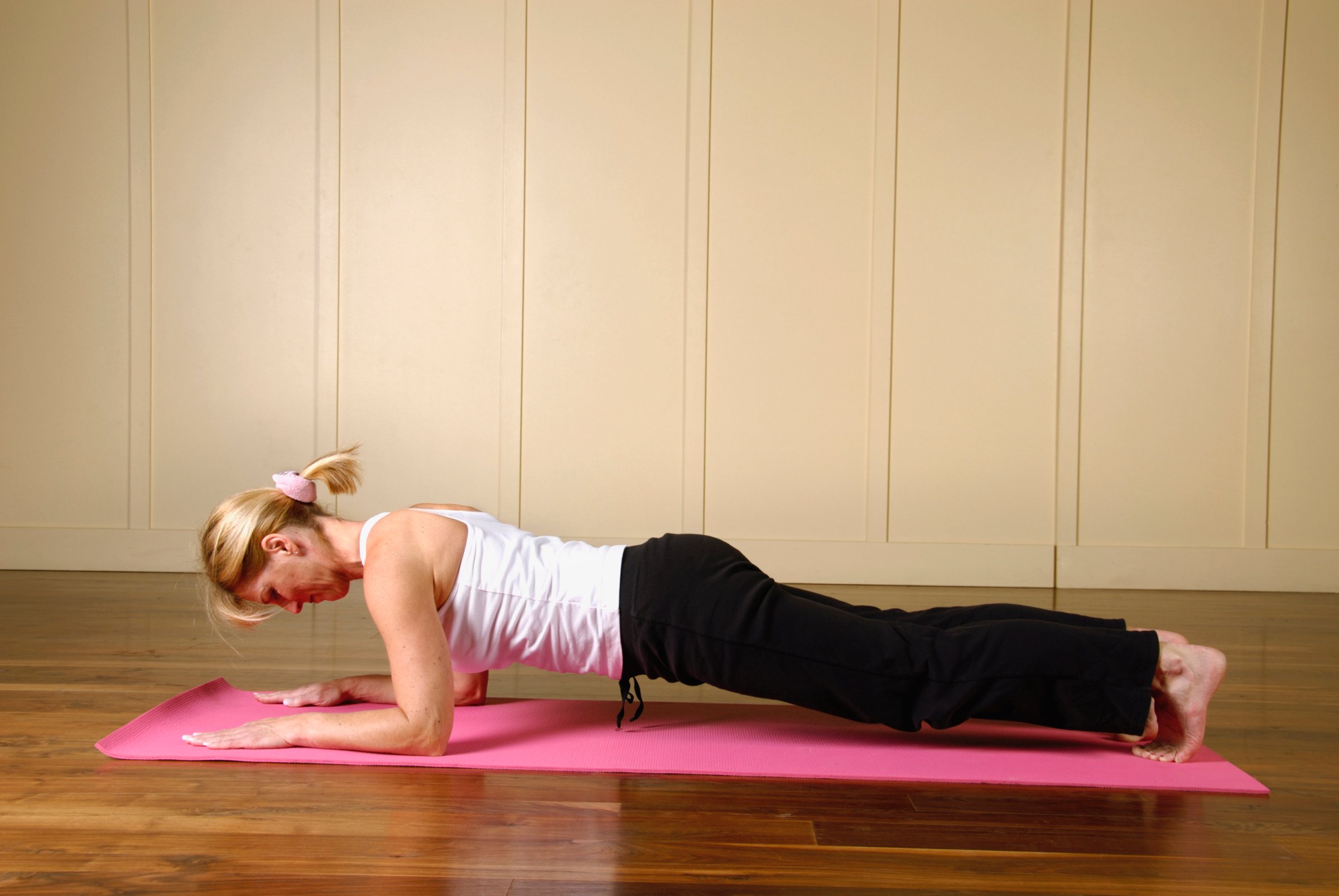 Yoga forearm plank