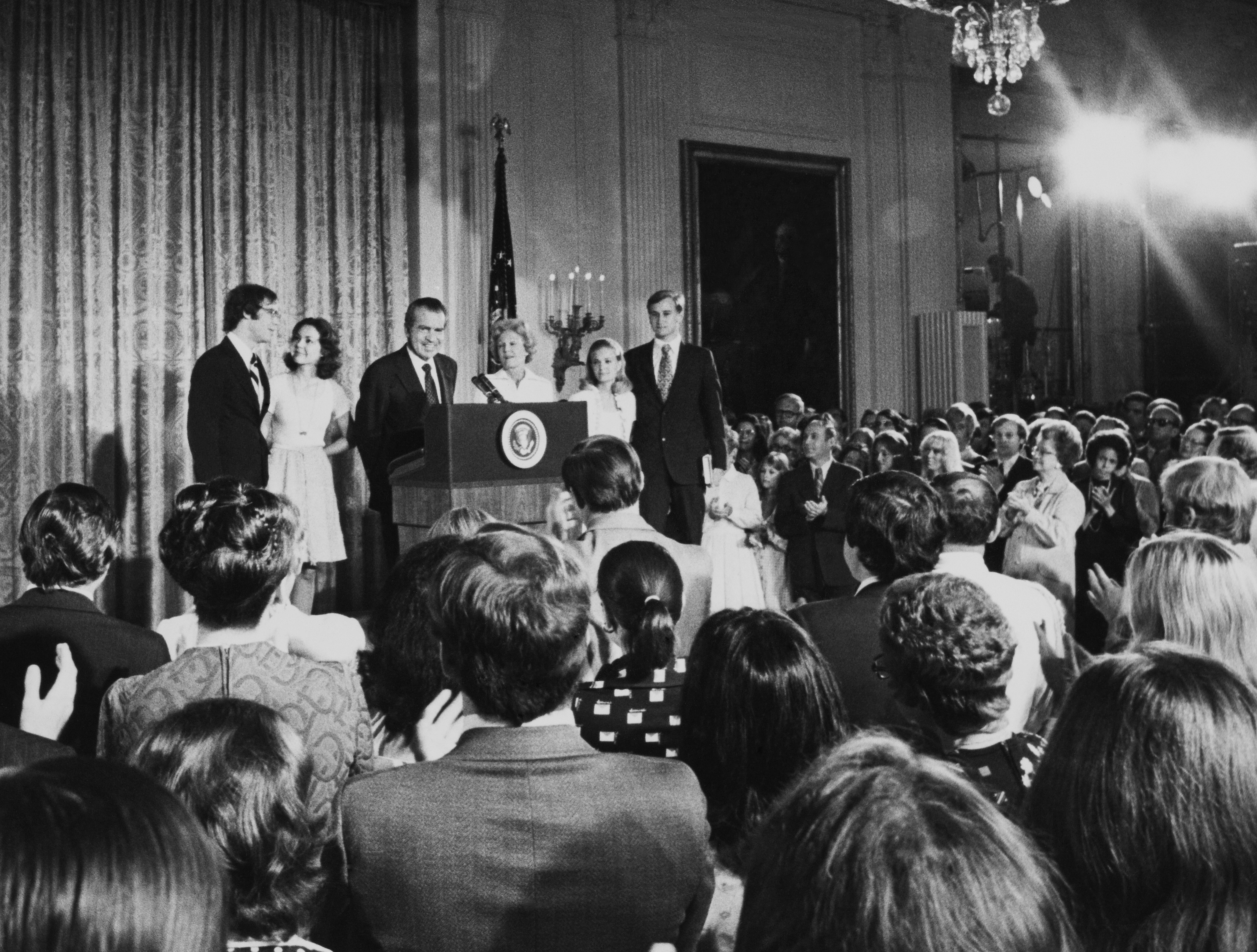 President Richard Nixon Resignation at White House in Washington on August 9th 1974. (Keystone-France&mdash;Gamma-Keystone via Getty Images)