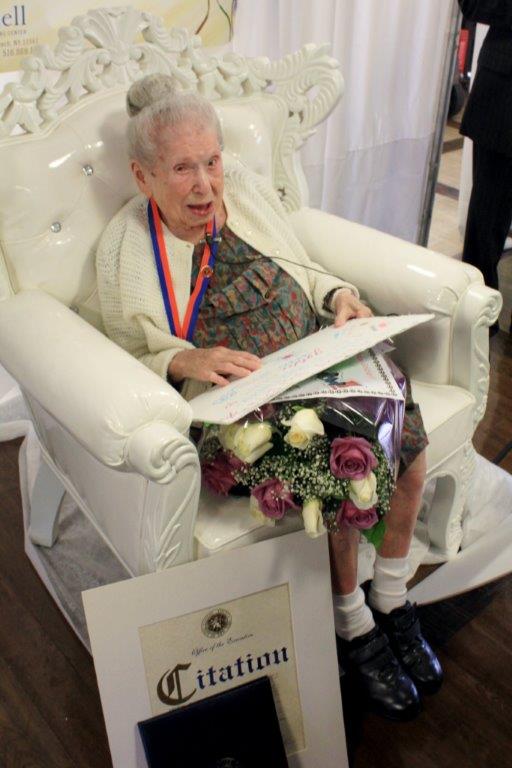 Goldie Steinberg was born on Oct. 30, 1900, and is 113 years old.