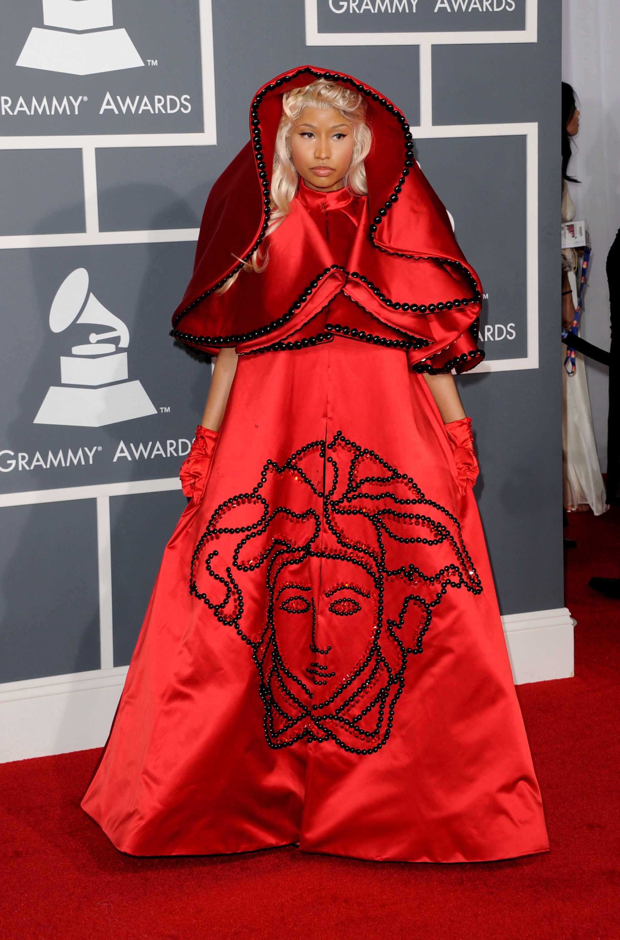 Singer Nicki Minaj arrives at the 54th Annual GRAMMY Awards held at Staples Center on February 12, 2012 in Los Angeles, California.