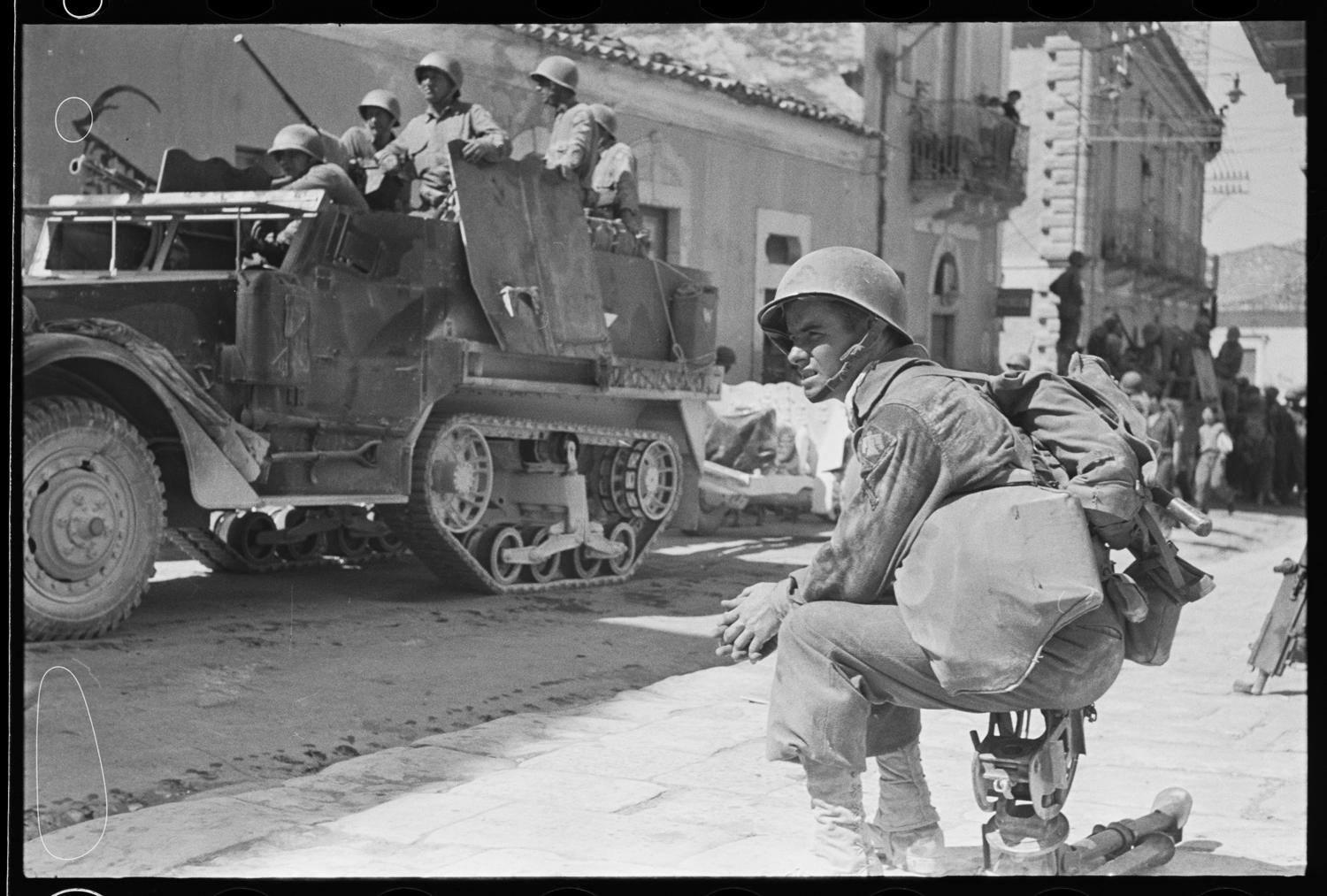 Army Rangers, Comiso, Sicily, 1943.