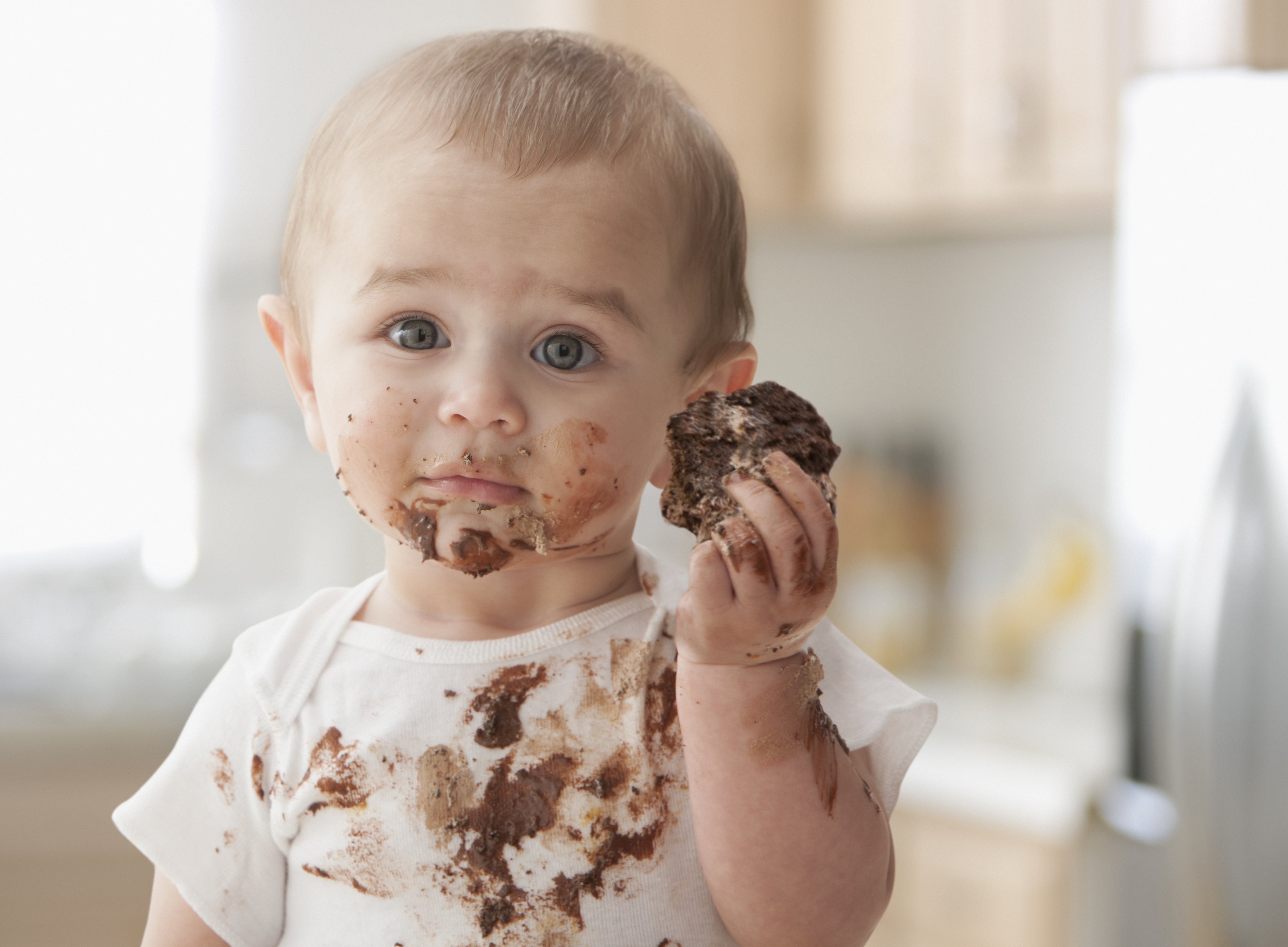 This baby is a hot mess. (Blend Images KidStock—Getty Images/Brand X)