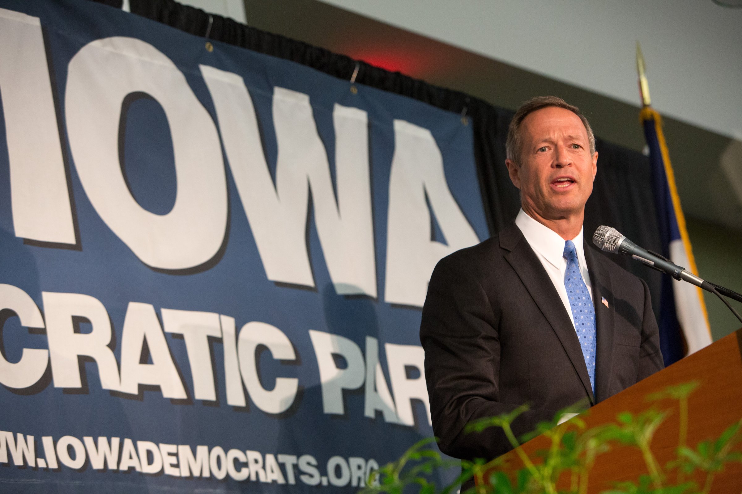Maryland Gov. Martin O'Malley speaks on June 21, 2014, during the Iowa state Democratic Convention at the Iowa Events Center in Des Moines.