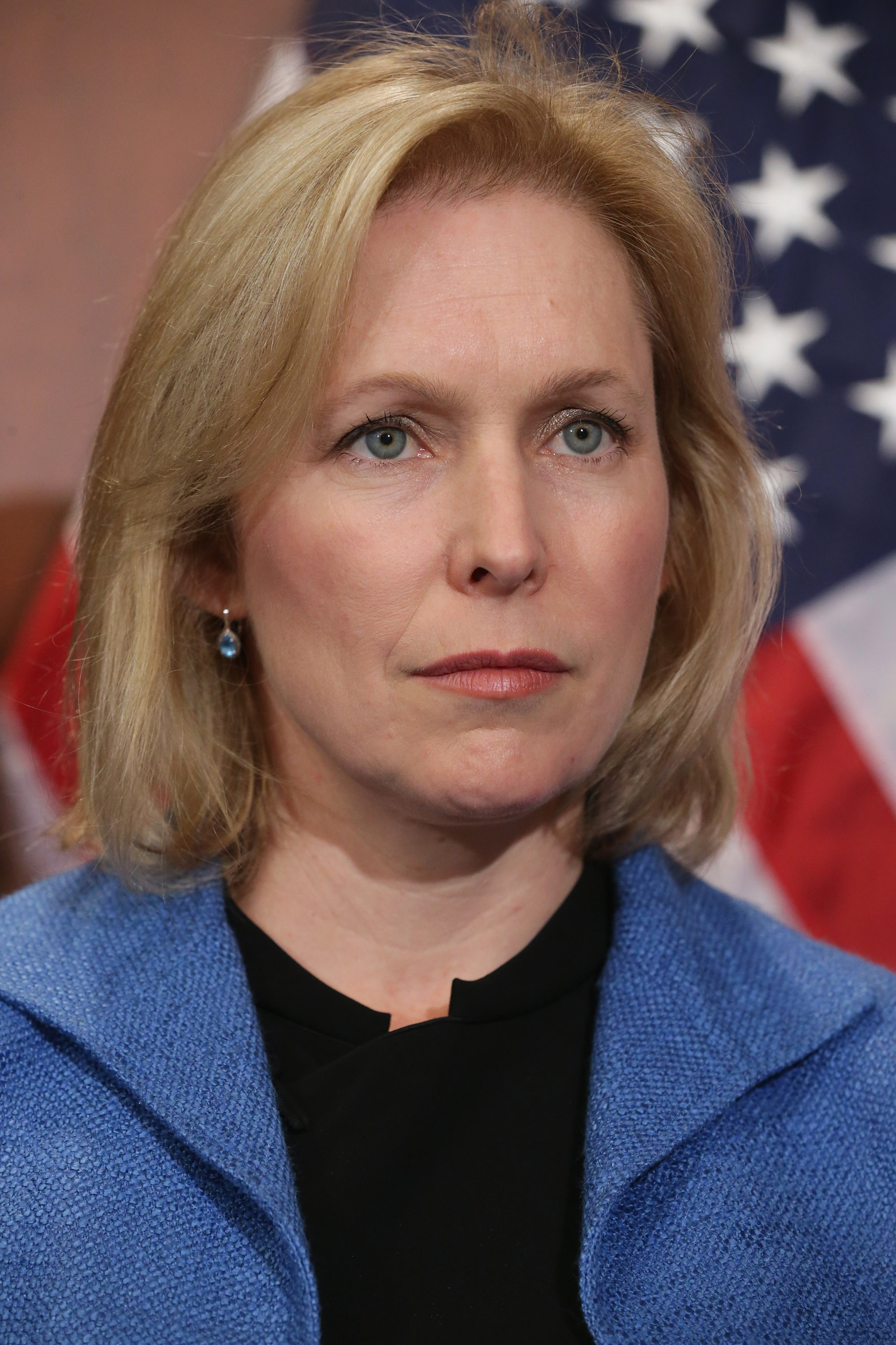 Sen. Kristen Gillibrand (D-NY) participates in a news conference about new legislation aimed at curbing sexual assults on college and university campuses at the U.S. Capitol. (Chip Somodevilla—Getty Images)