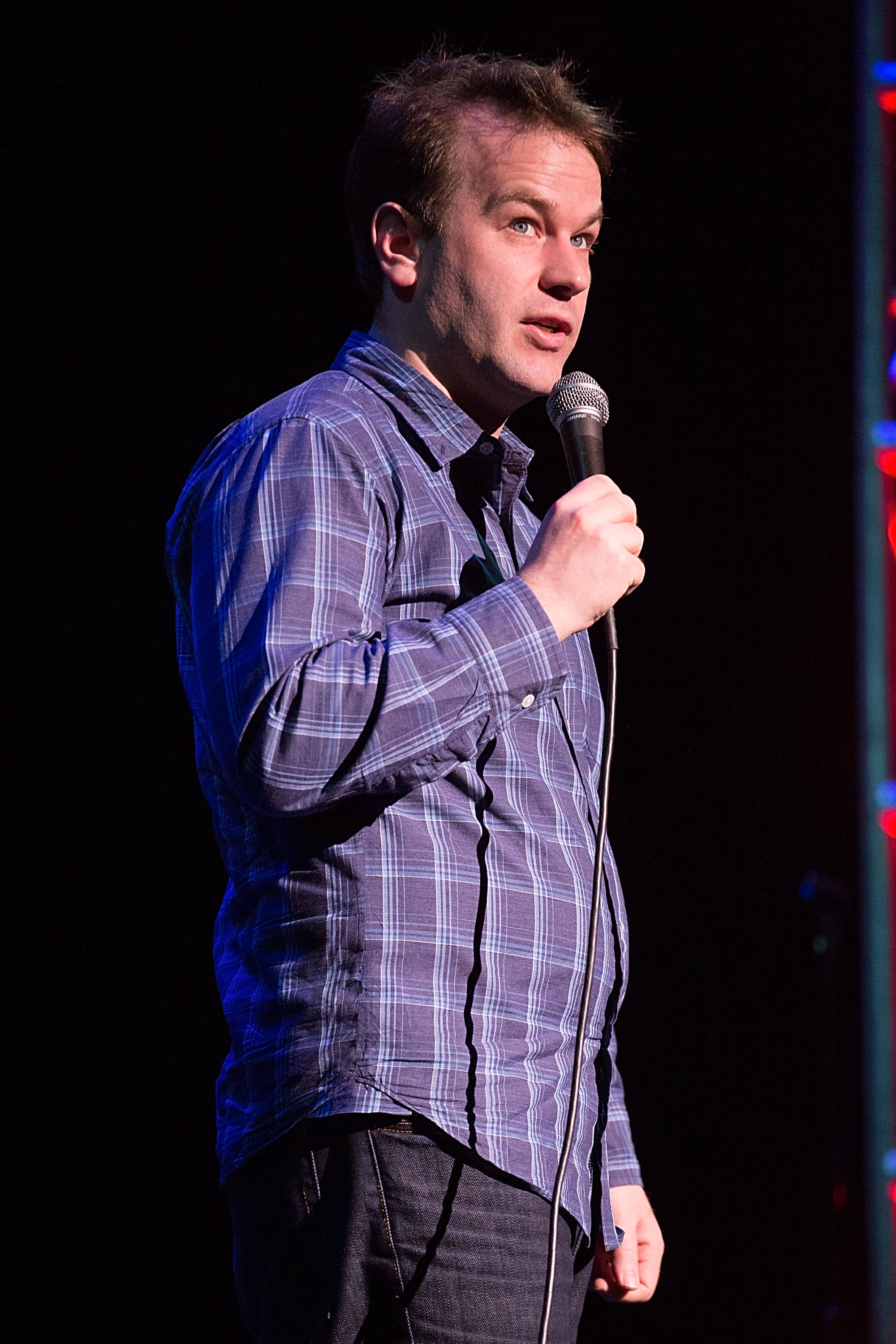 Comedian Mike Birbiglia performs on stage during the Moontower Comedy Festival at The Paramount Theater on April 25, 2014 in Austin, Texas. (Rick Kern&amp;amp;mdash;WireImage)