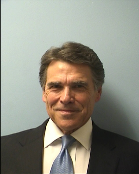 Texas Gov. Rick Perry gets booked on abuse of power charges at the Travis County Sheriff's Department in Austin, on Aug. 19, 2014. (Travis County Sheriff&#039;s Department)