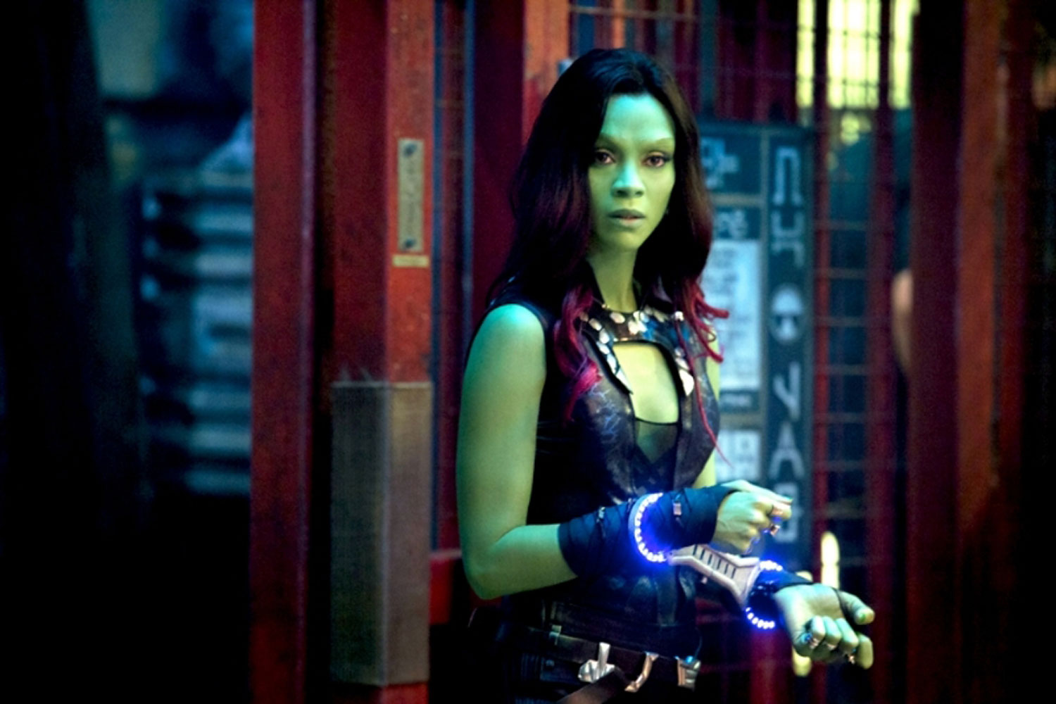 Zoe Saldana as Gamora in 's <em>Guardians of the Galaxy</em> (Marvel)