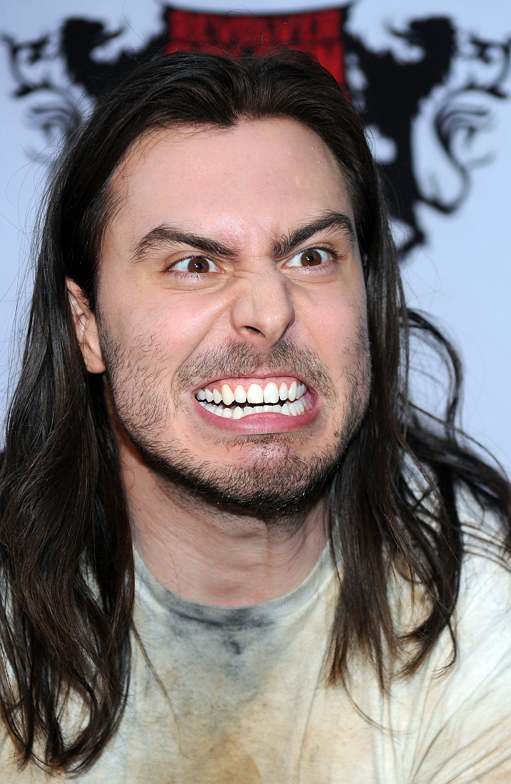 Musician Andrew W.K. arrives at the 2nd annual Revolver Golden Gods Awards held at Club Nokia on April 8, 2010 in Los Angeles, California. (Frazer Harrison—Getty Images)