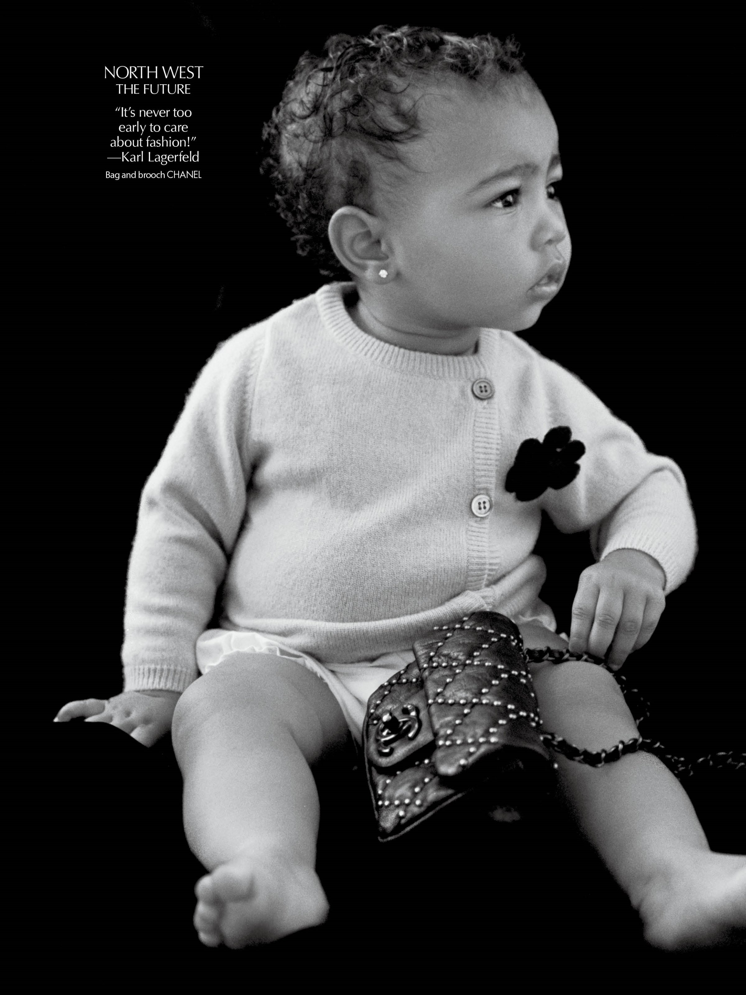 Baby North West makes her modeling debut in he latest issue of CR Fashion Book.