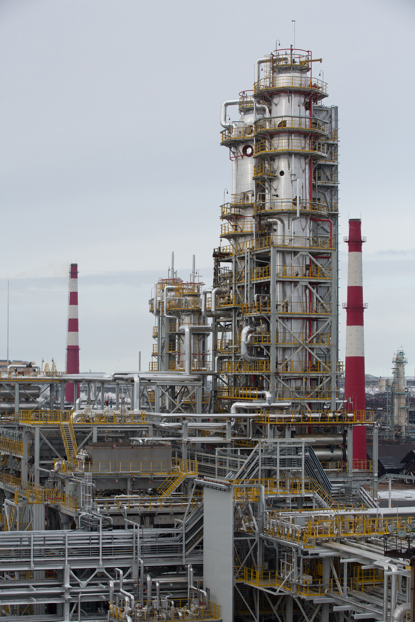 Oil refinery in Ufa, Russia, seen in April 2014.
