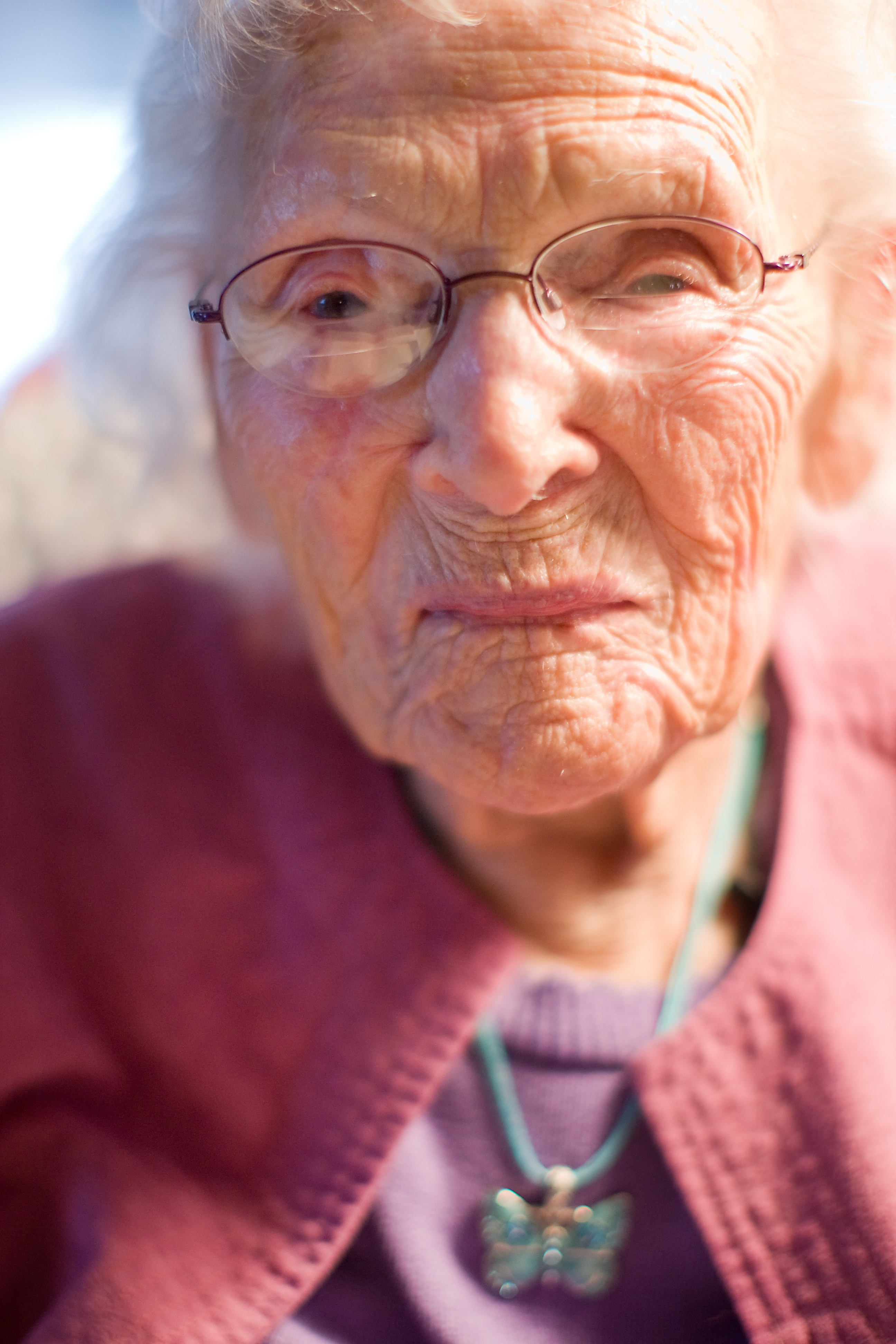 Bernice Madigan, photographed on the cusp of her 110th birthday, is now 115.