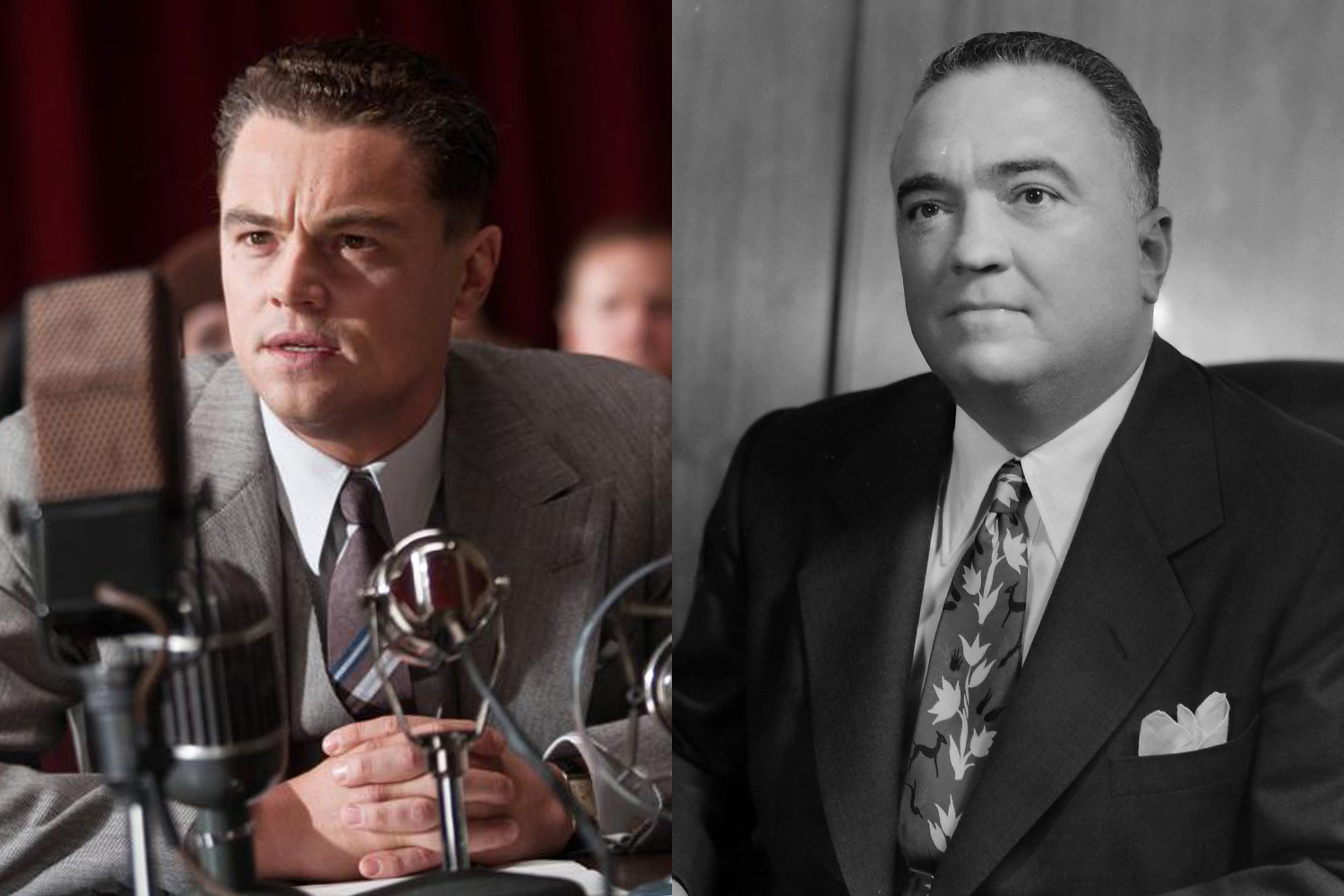 Leonardo DiCaprio plays J. Edgar Hoover in J. Edgar.