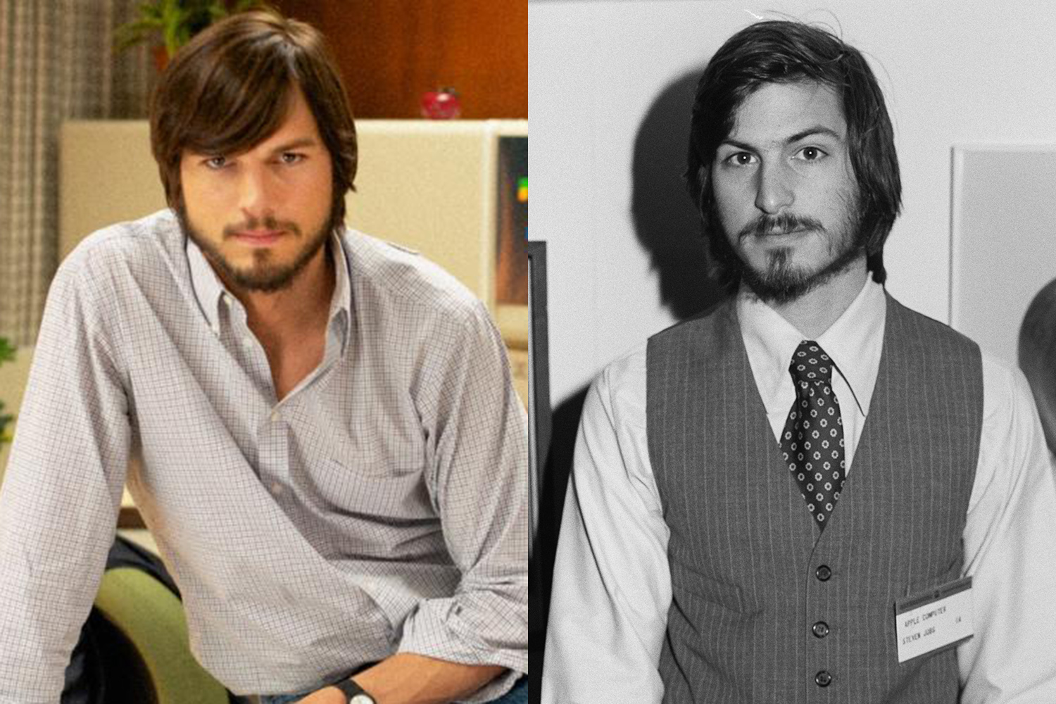 Ashton Kutcher plays Steven Jobs in Jobs.