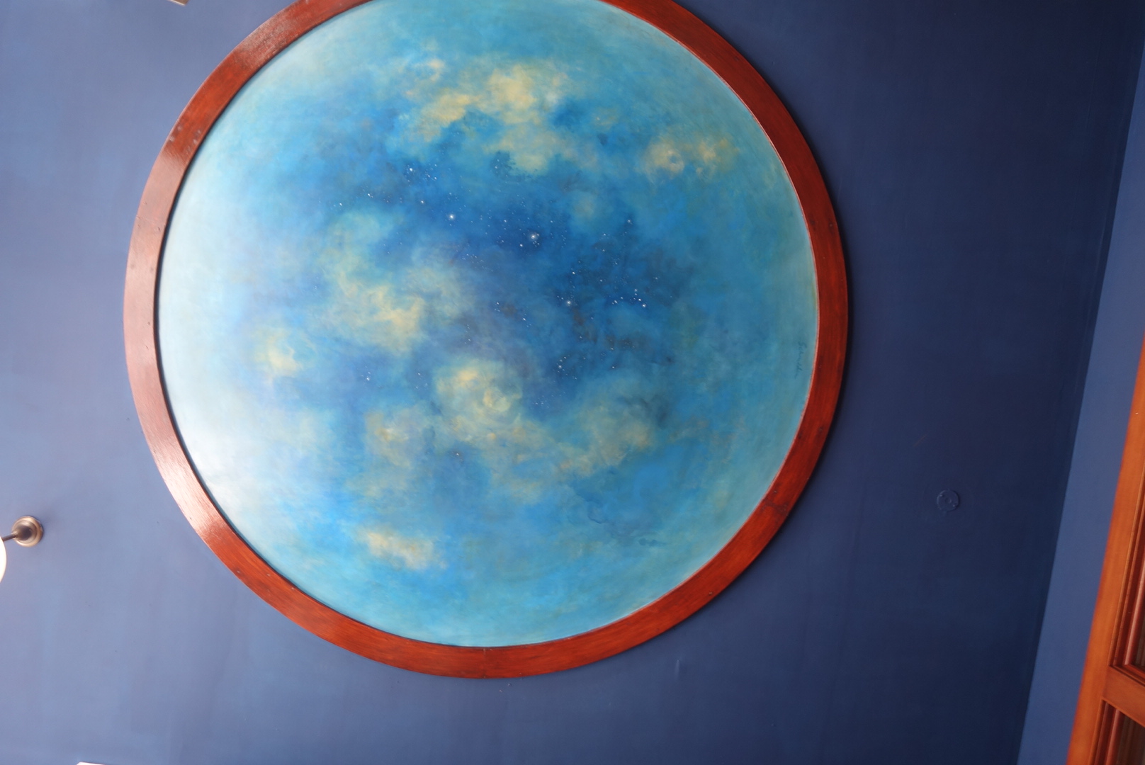 This painting decorating the entryway to the Throckmorton Theatre in Mill Valley, Calif., was painted by Robin Williams' widow Susan Schneider. Photograph taken Aug. 12, 2014. (Katy Steinmetz for TIME)