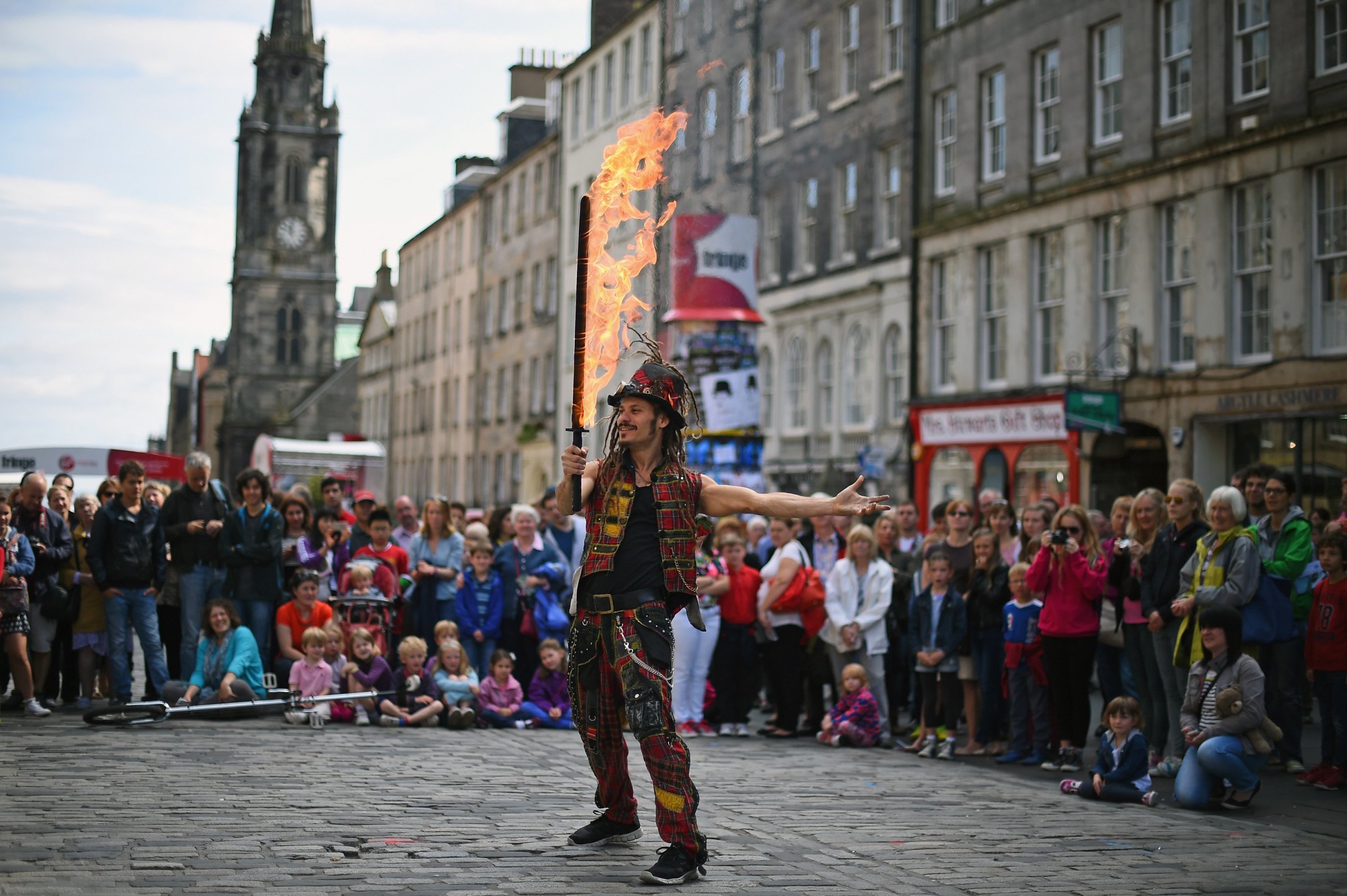 Edinburgh Festival Celebrated On The Royal Mile