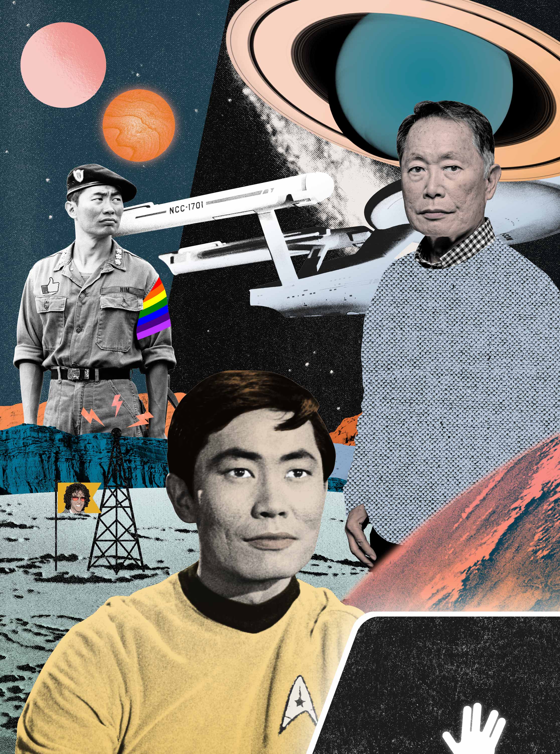 George Takei Illustration by Eda Akultun for TIME