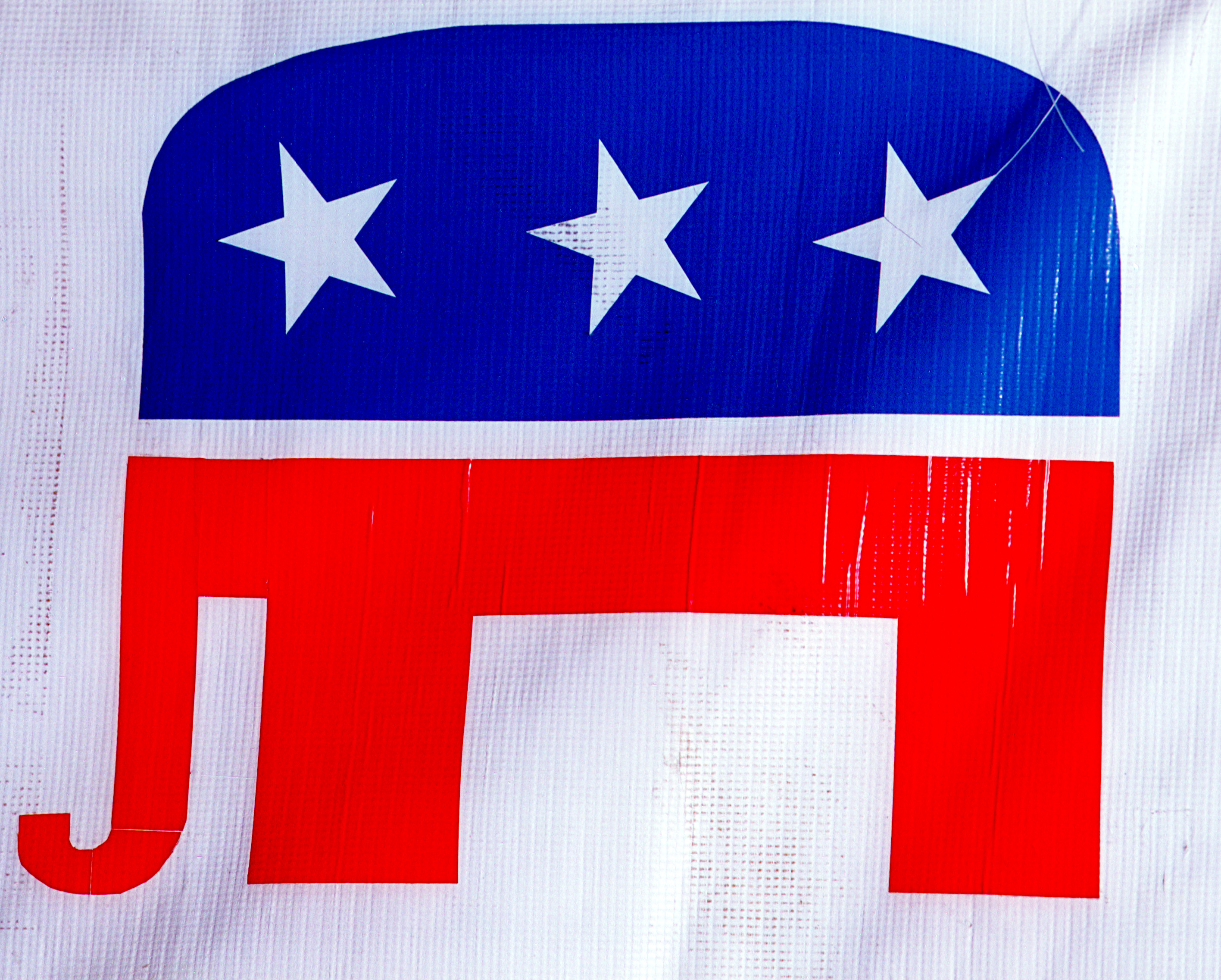 REPUBLICAN PARTY ELEPHANT Iron On Patch GOP Politics Election Symbol