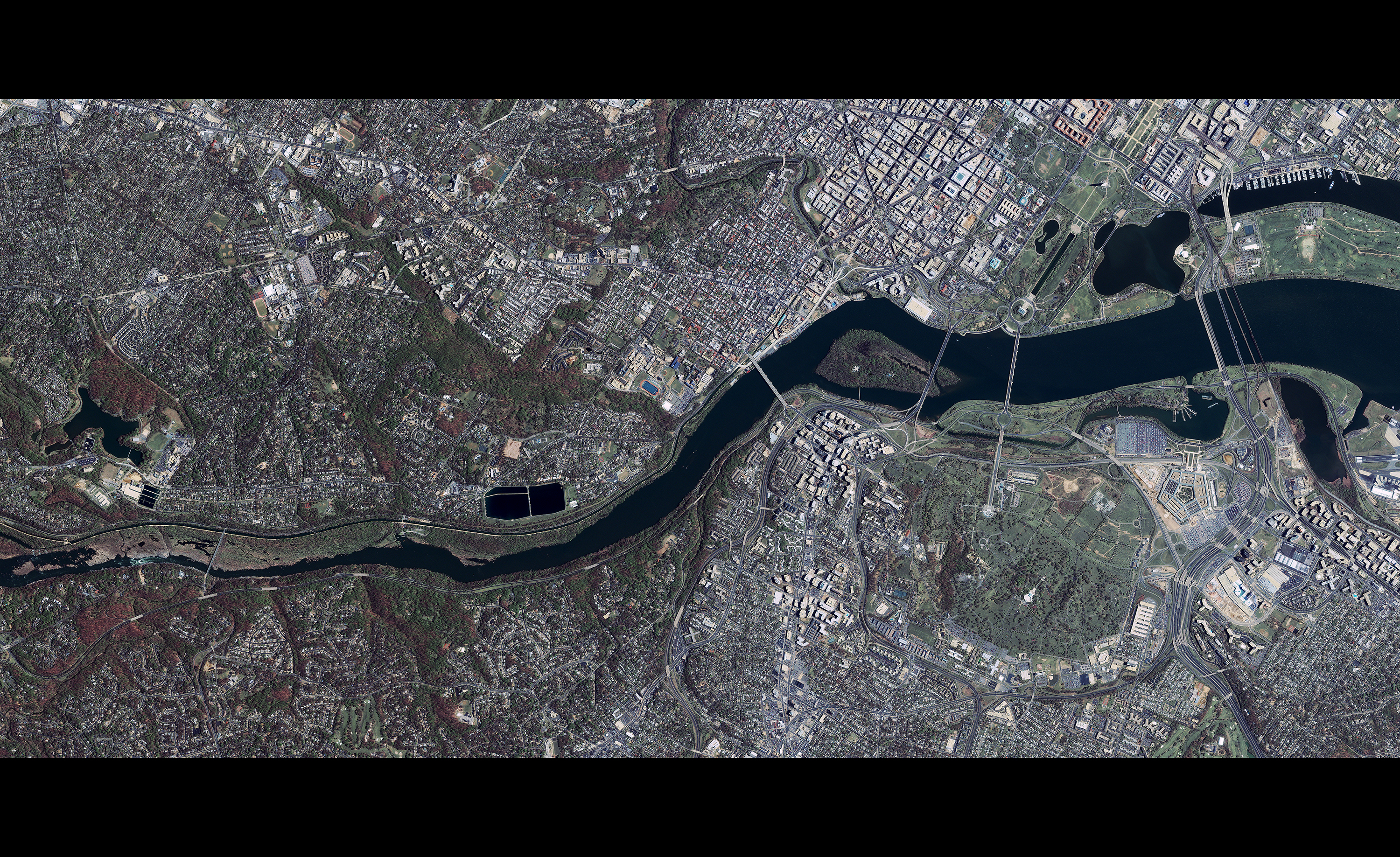 Reflector Project: Tigris-Potomac IKONOS View (detail), 2007