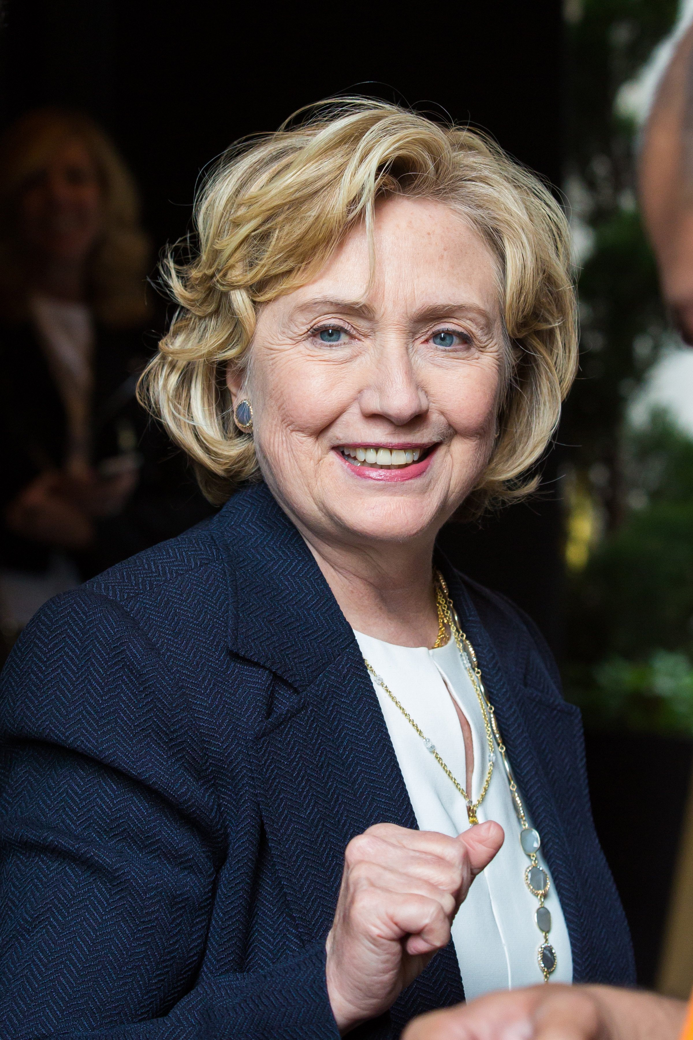 Hillary Clinton is seen arriving at The Carlyle Hotel on July 30, 2014 in New York City. 