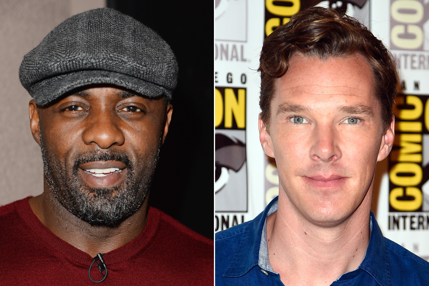 Idris Elba and Benedict Cumberbatch will voice the tiger Shere Khan in their respective renditions of <i>The Jungle Book</i>. (Getty Images (2))