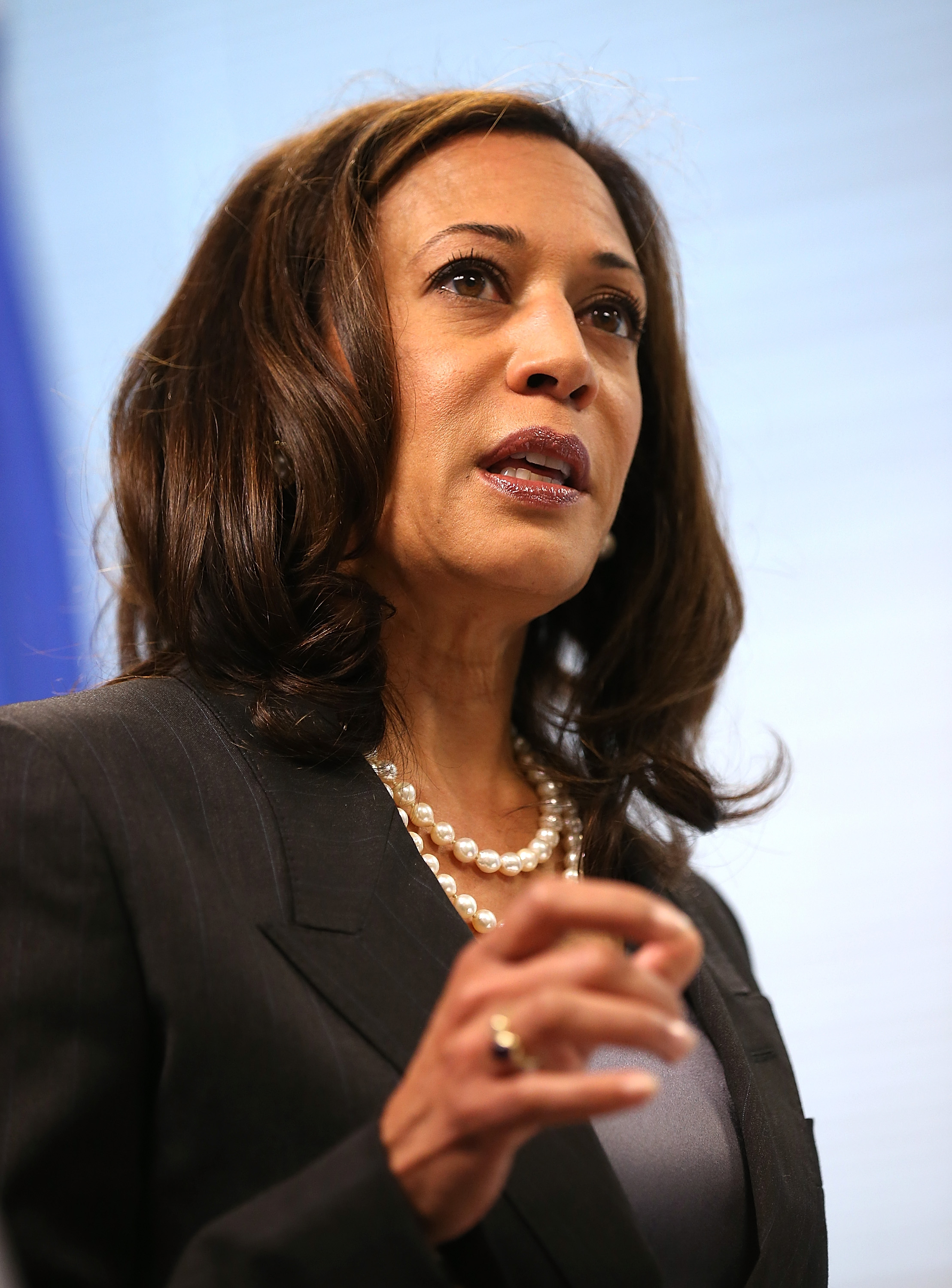 California Attorney General Kamala Harris speaks during a news conference on October 10, 2013 in San Francisco. (Justin Sullivan—Getty Images)