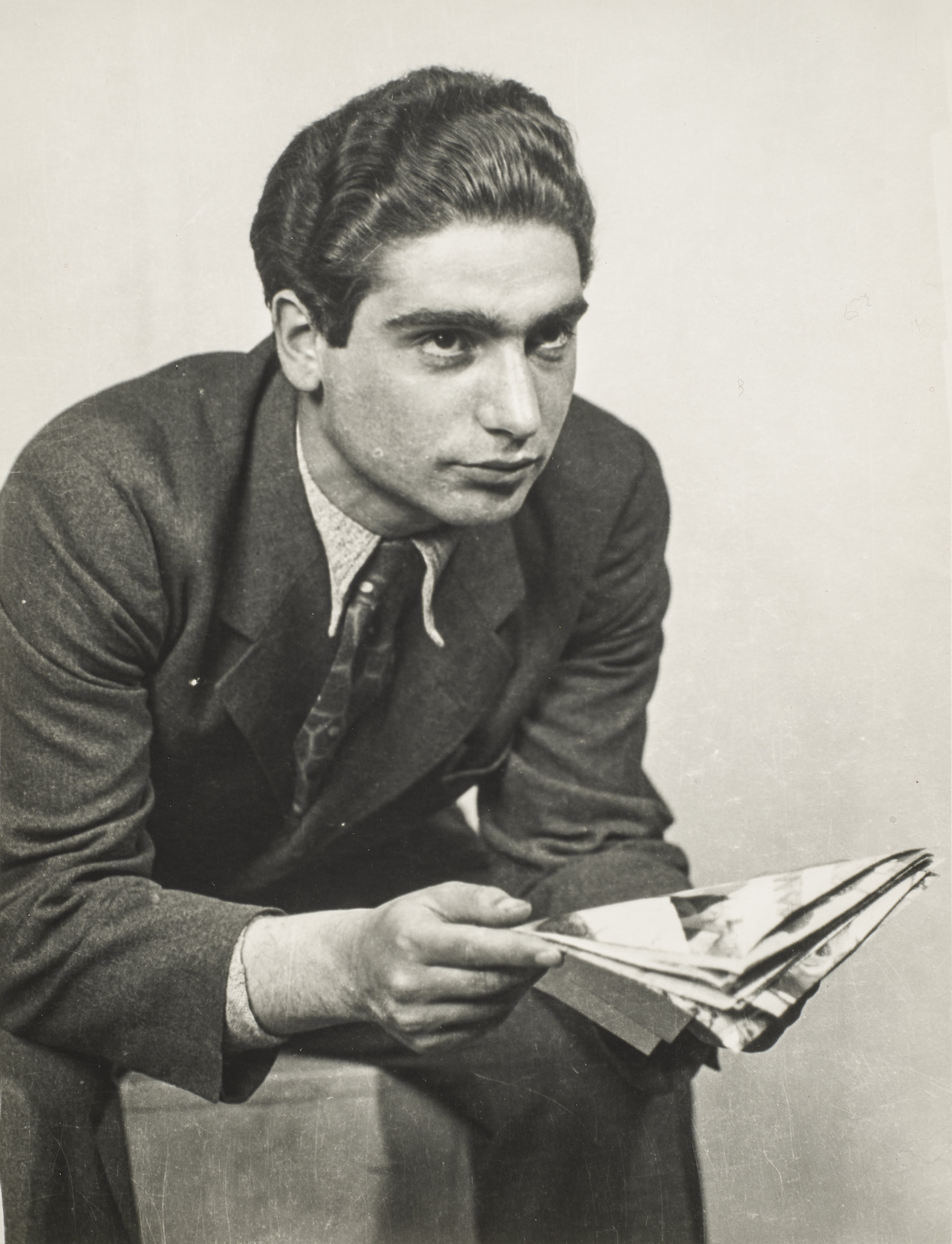 Robert Capa in the Studio of József Pécsi, Budapest, 1933