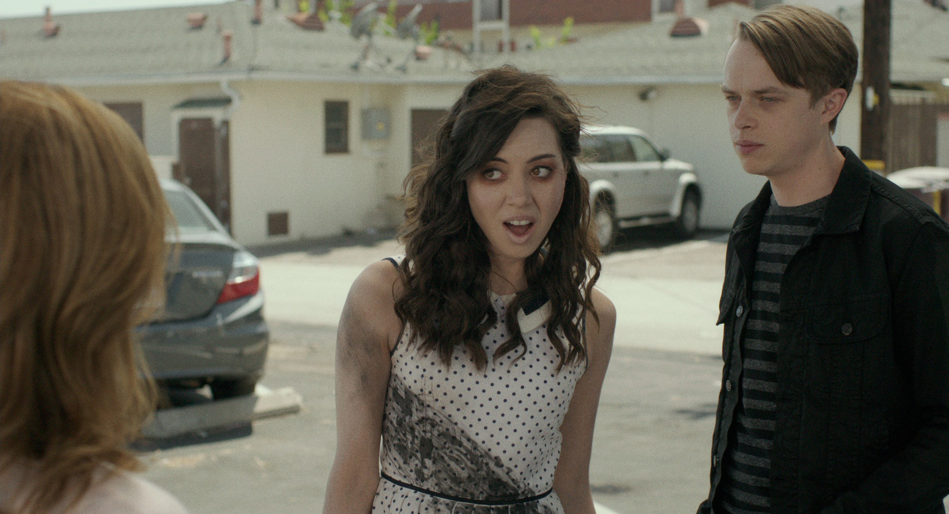Aubrey Plaza, center, plays Beth Slocum in <i>Life After Beth</i> (A24)