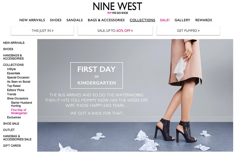 nine west outlet sale