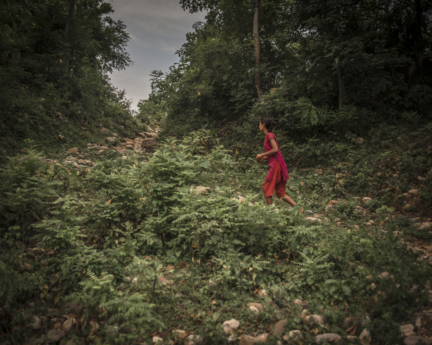 I wish sometimes my mother was here to take me home or give me medicines, especially when I am in pain. It’s dark, and there is no light. I feel so scared someone might come,  says Radha Bishwa Karma, 16.  Surkhet District.