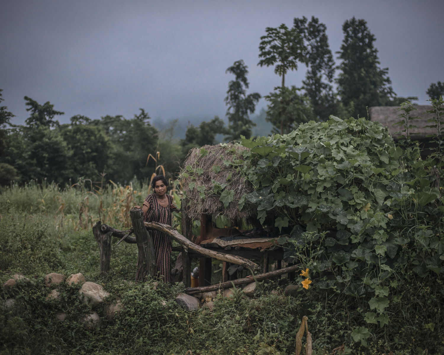 Jamuna Bishwa Karma, 25 years old “It is very difficult to stay away from my children. One of them is still breasfeeding. But my other son cries when I am away from him for days.”Surkhet district, Nepal