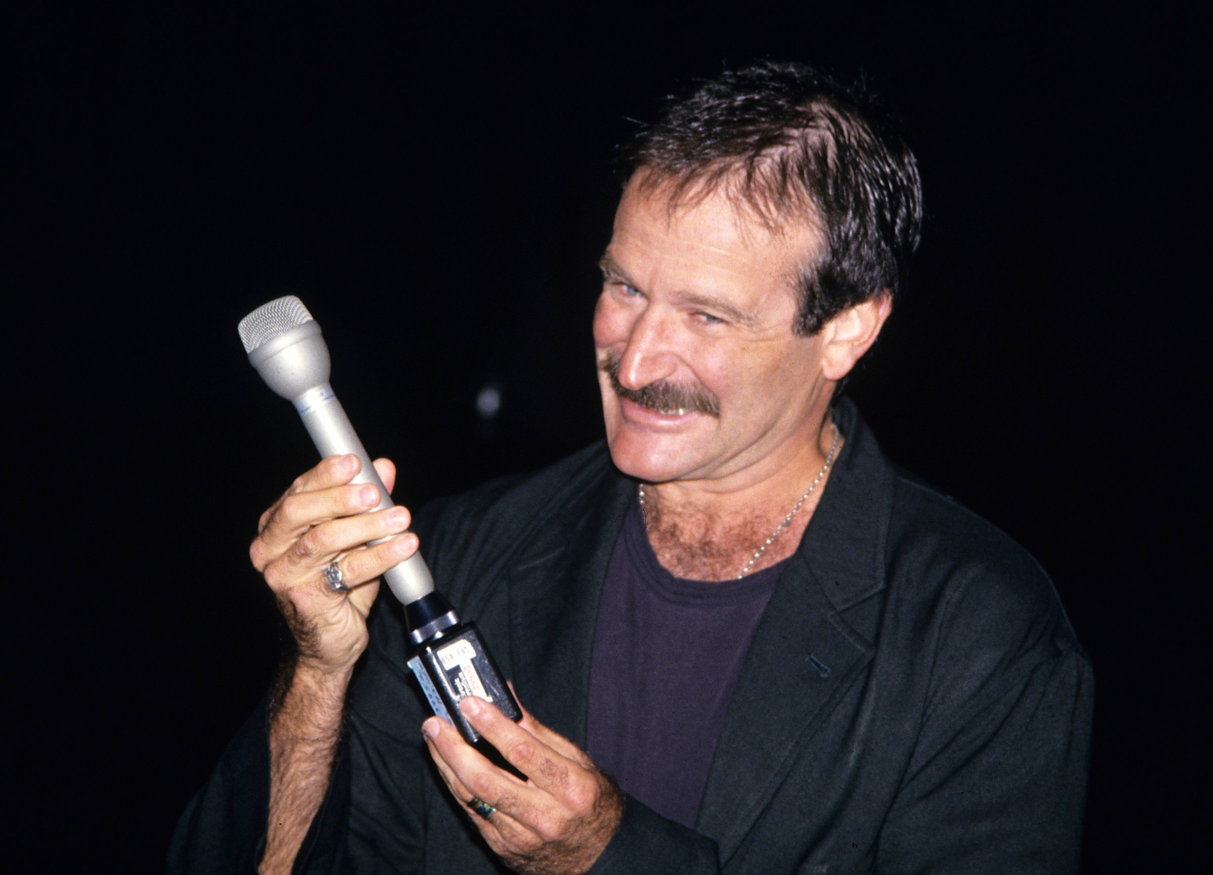 Robin Williams at the Friars Roast for Whoopi Goldberg at the Hilton Hotel in New York City on October 7, 1993.