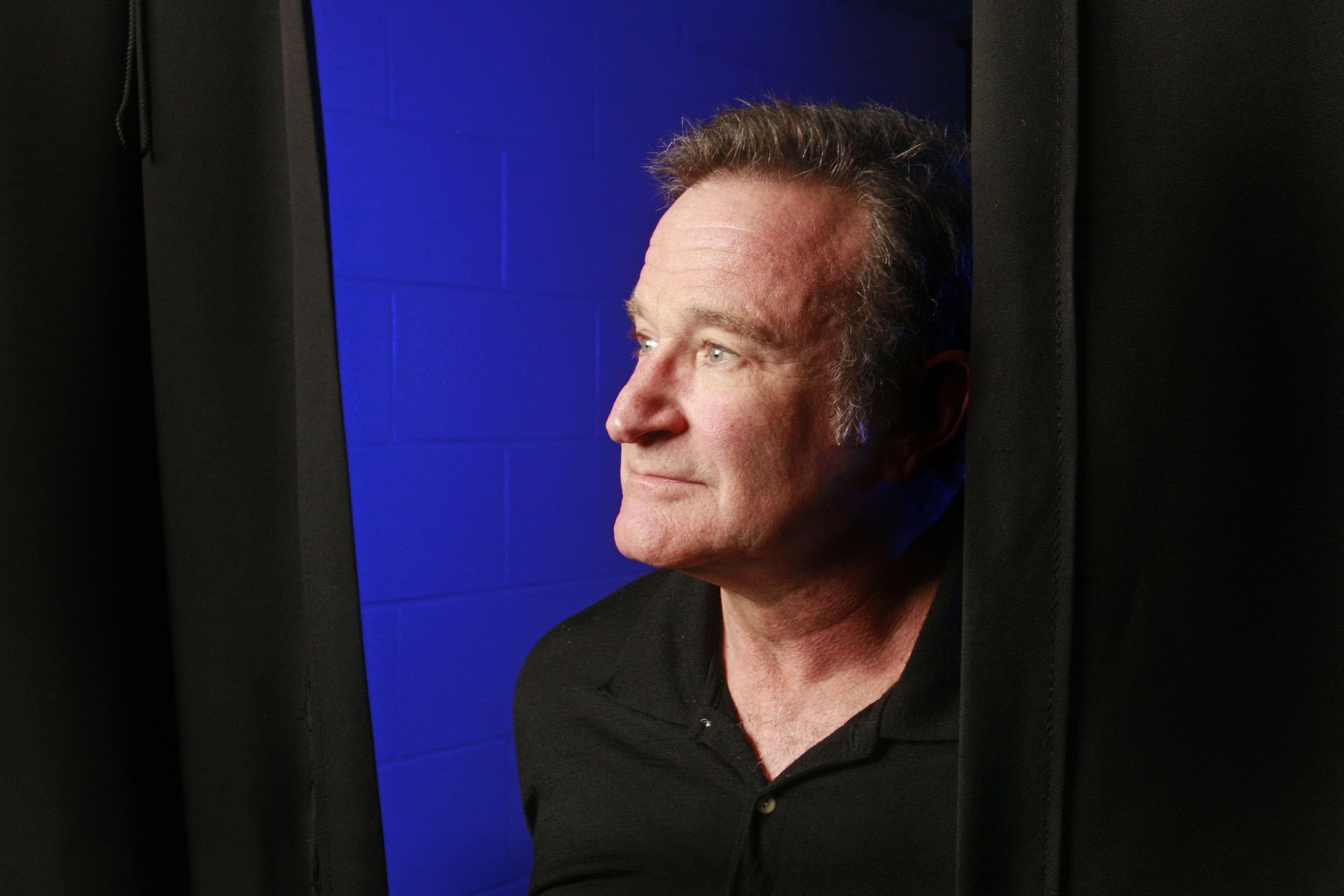 Robin Williams before his performance at the Ted Constant Convocation Center in Norfolk