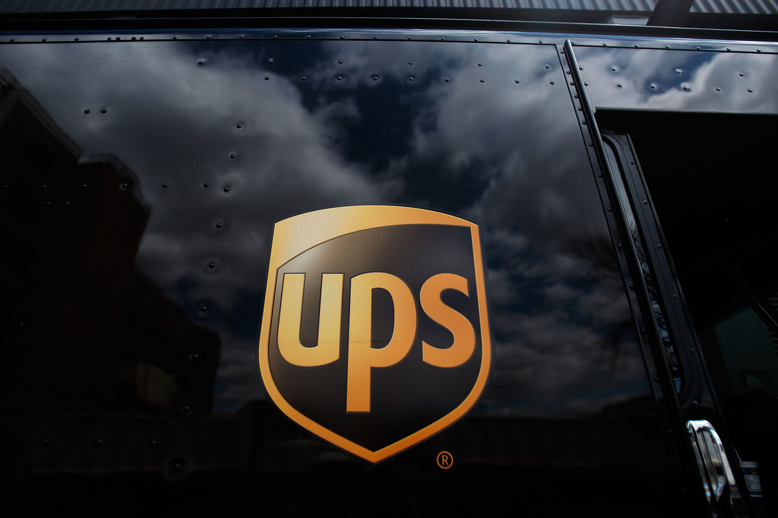 The United Parcel Service logo on the side of a delivery truck on April 23, 2009 in New York City. (Chris Hondros—Getty Images)