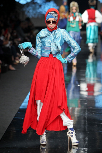 JAKARTA, INDONESIA - NOVEMBER 14:  A model showcases designs on the catwalk by designer Dian Pelangi during Jakarta Fashion Week at Pacific Place on November 14, 2011 in Jakarta, Indonesia.  (Photo by Leonard Adam/Getty Images) (Leonard Adam&mdash;Getty Images)