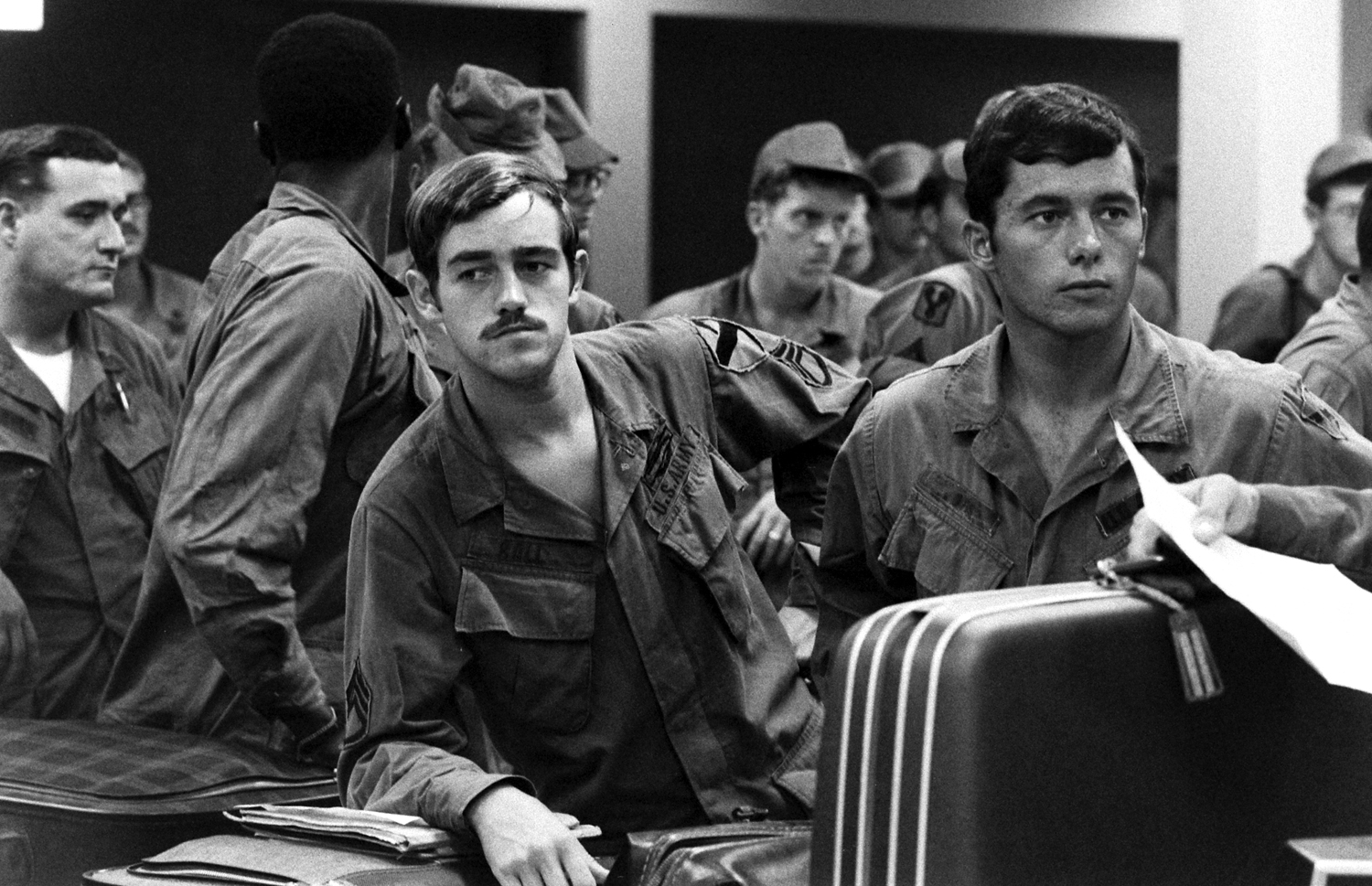 Sgt. Mike Ball, returning home from Vietnam, 1970.