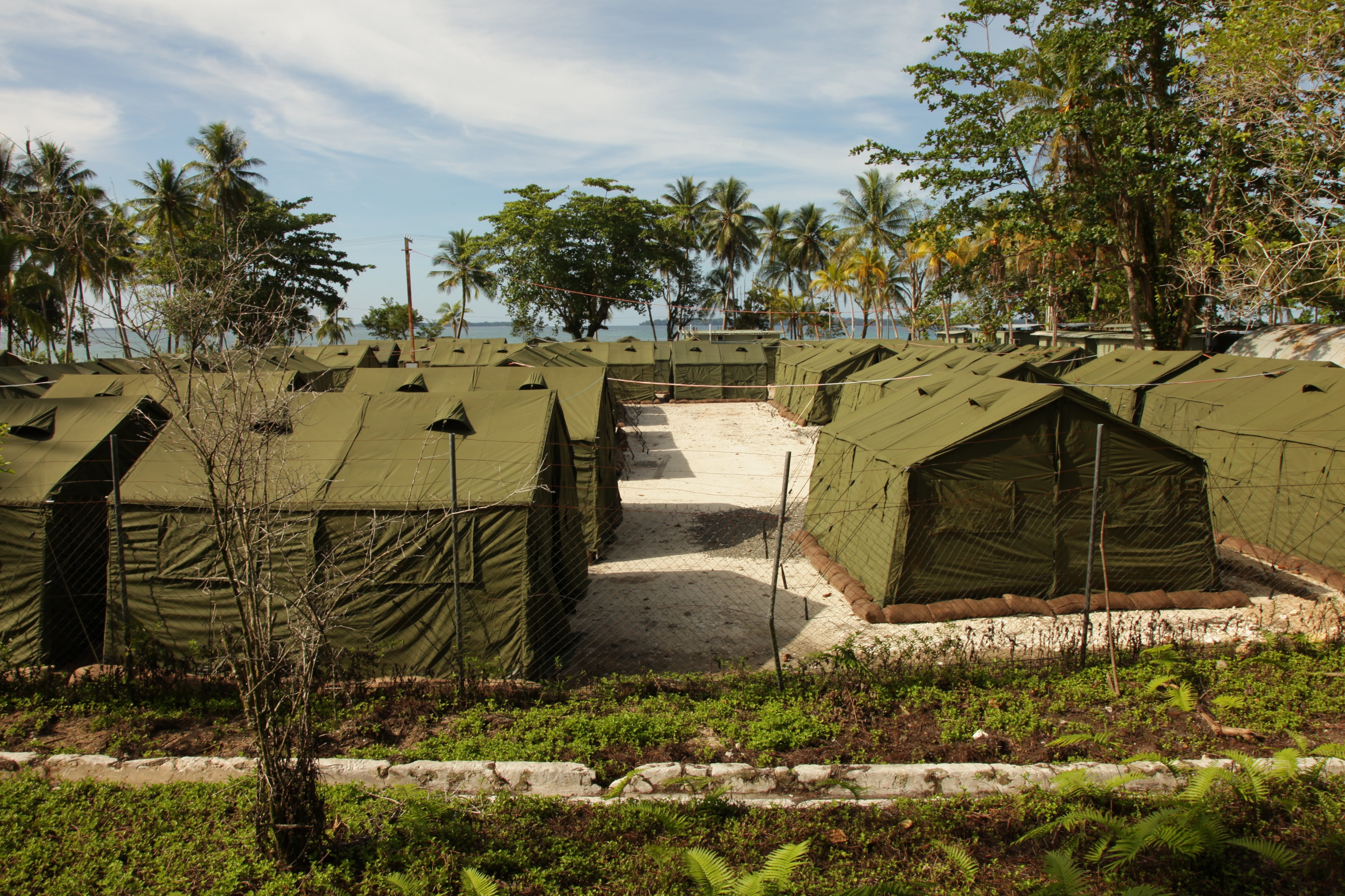 This handout photo provided by the Australian Department of Immigration and Citizenship, shows facilities at the Manus Island Regional Processing Facility, used for the detention of asylum seekers that arrive by boat, primarily to Christmas Island off the Australian mainland, on October 16, 2012, in Papua New Guinea. (Handout—Getty Images)