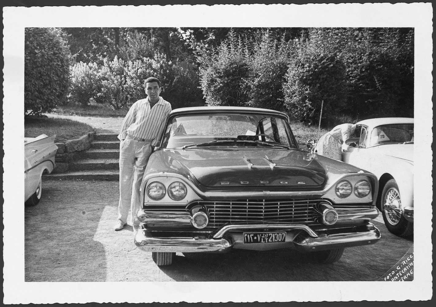 Mohamed Nga with his car Ñ purchased on a U.S. military base in Tripoli Ñ which he later entered in car shows
