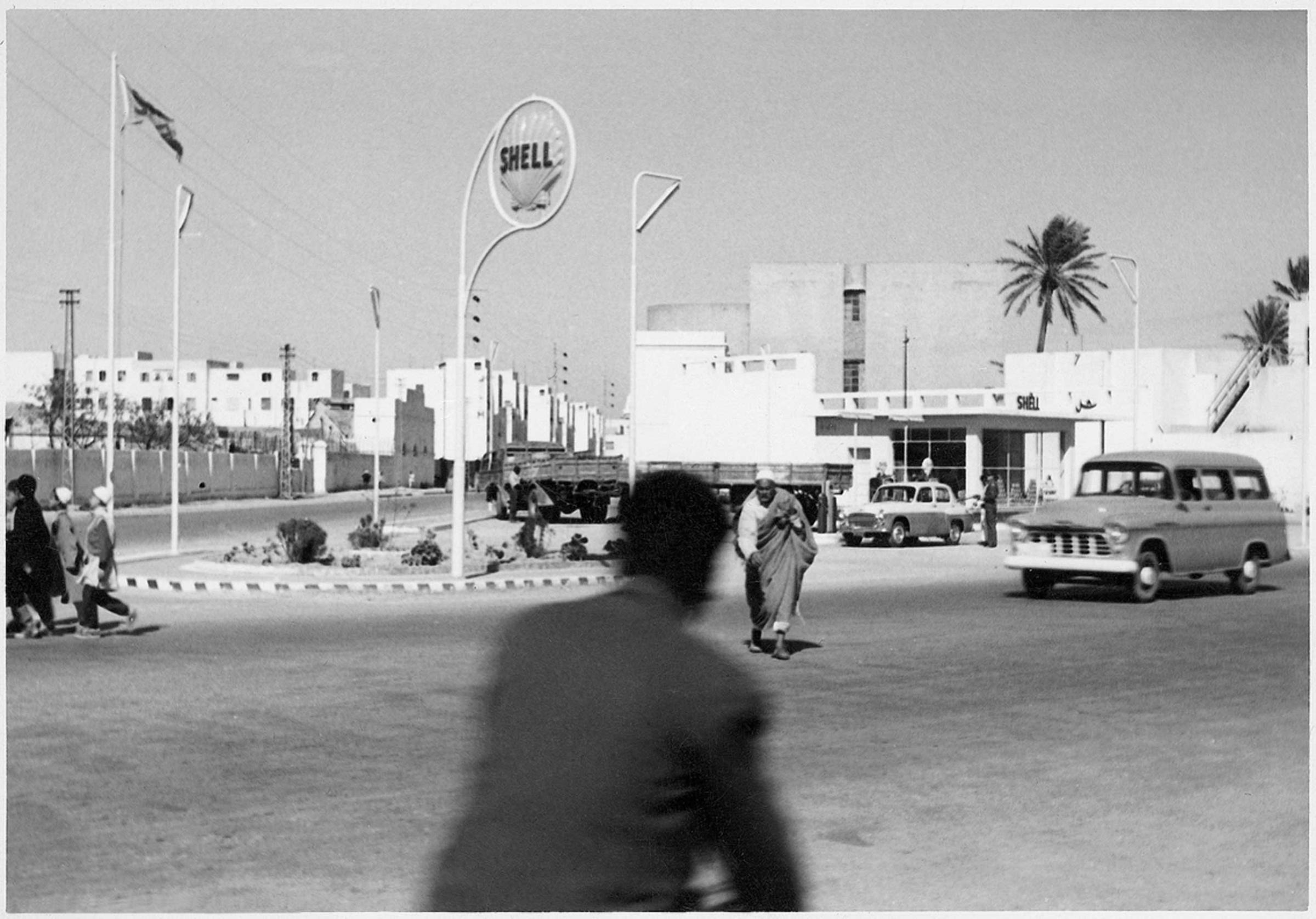 The first Shell gas station that Mohamed Nga opened in Tripoli