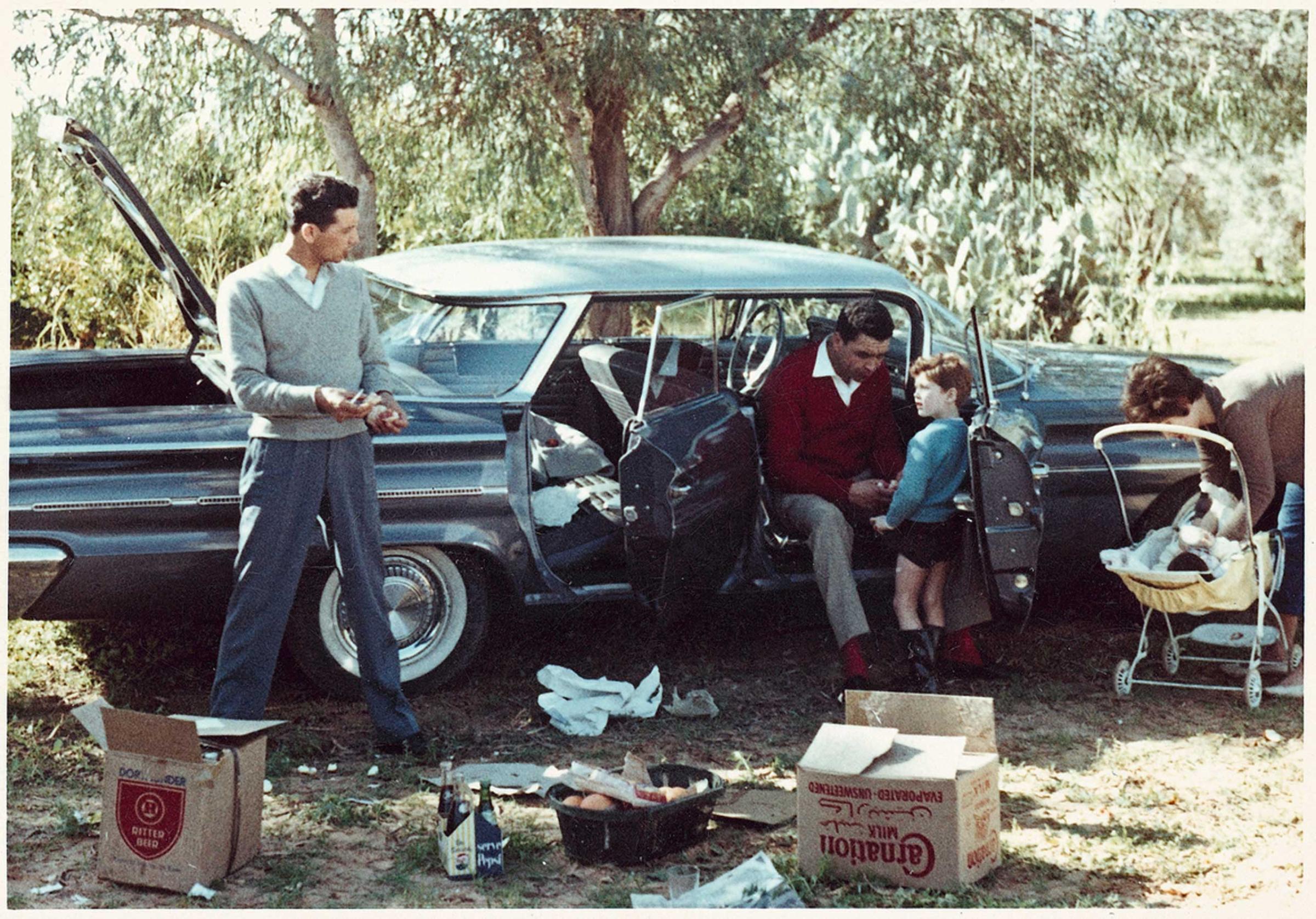A picnic in Mohamed Nga's car, which he had purchased on a U.S. military base in Tripoli